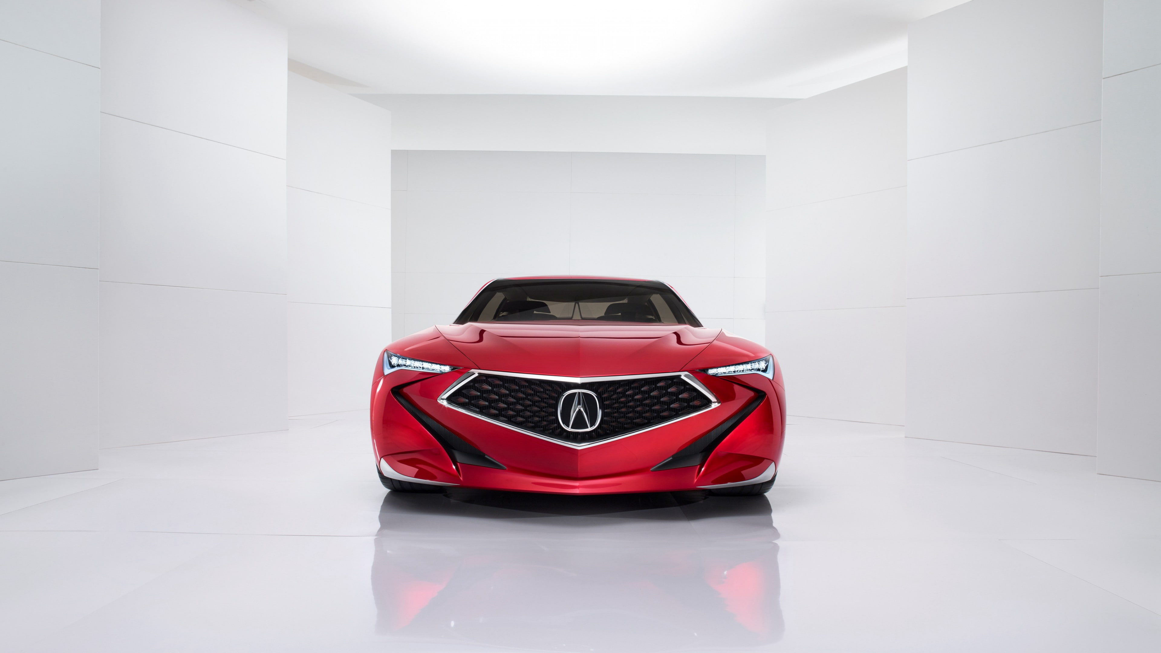 detroit auto show 2016, red, car, 4K, concept, Acura Precision, acura, HD Wallpaper