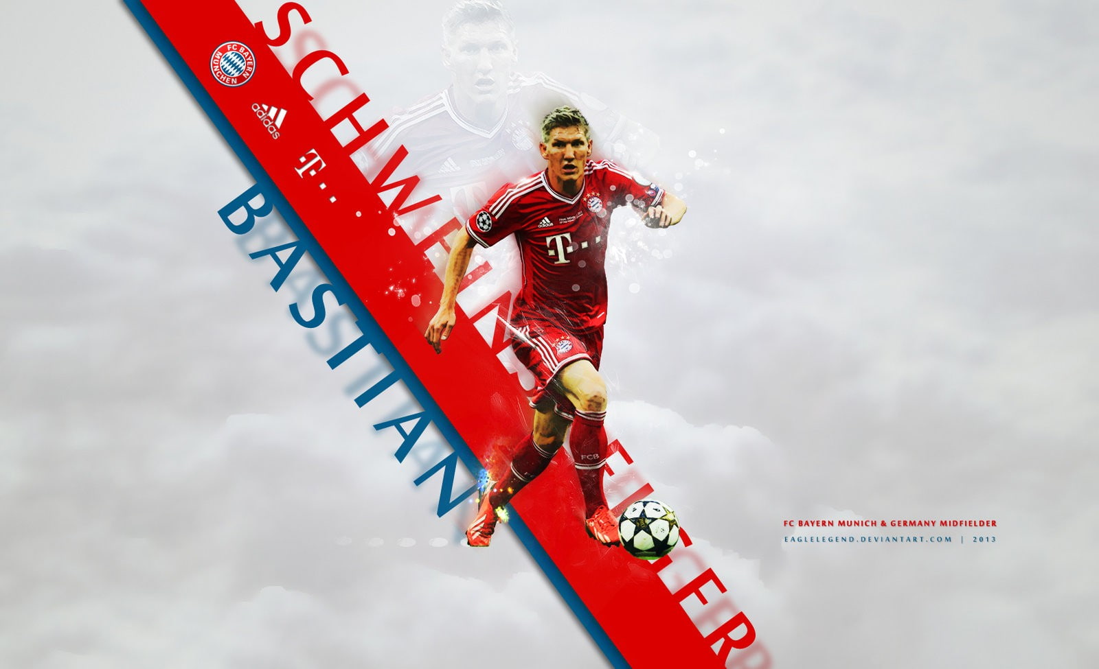 720P, soccer, Bastian Schweinsteiger, FC Bayern, Bundesliga, HD Wallpaper