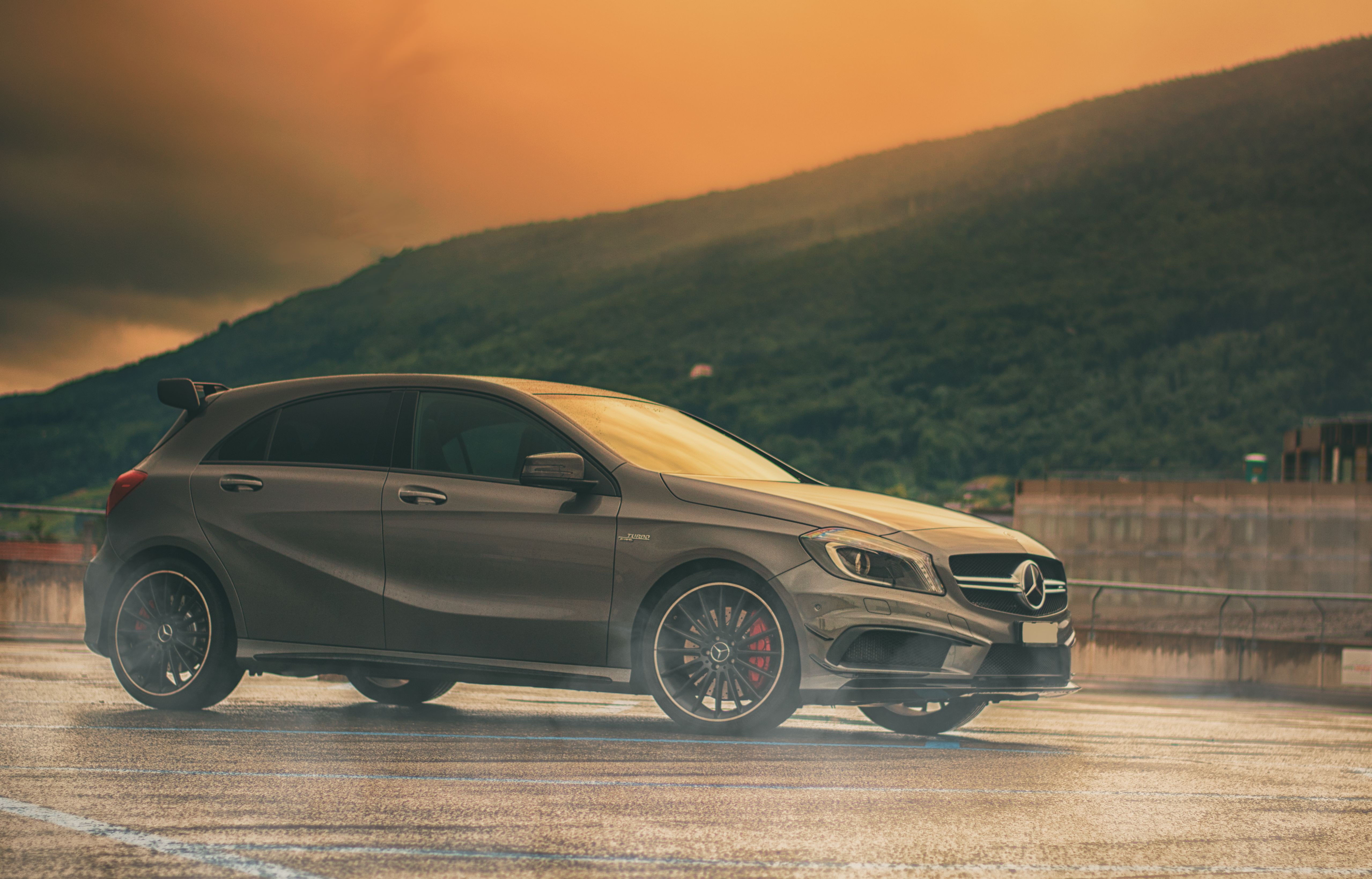 4K, mercedes benz amg a45, HD Wallpaper