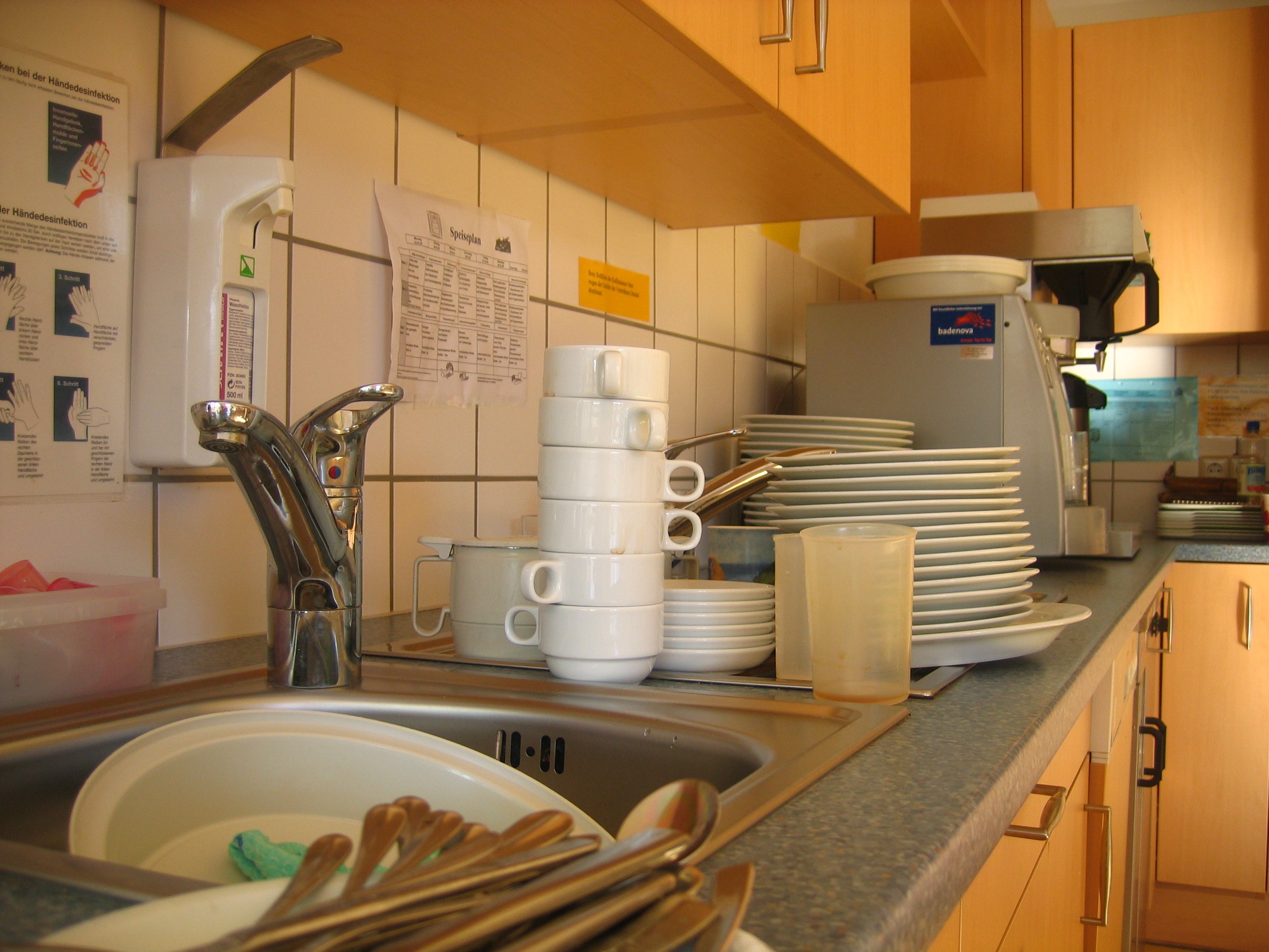stack, domestic room, rinse, cook, stainless steel, washing dishes, home Interior, plate, items, steel, plate stack, metal, machinery, clean, no people, HD Wallpaper