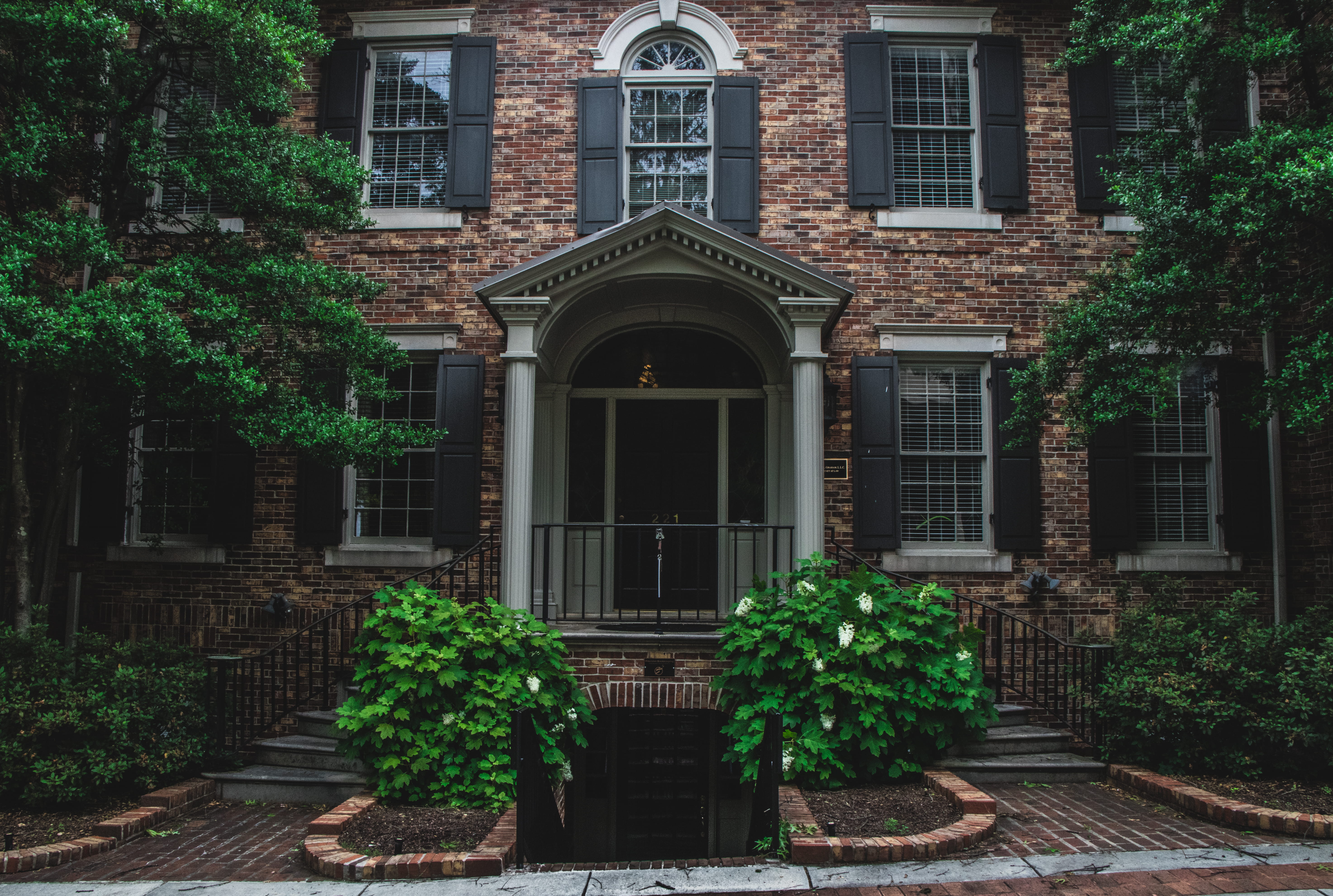 growth, black, residential district, architecture And Buildings, house, day, no people, door, nature, 5K, building Exterior, bricks, story, old, outdoors, HD Wallpaper