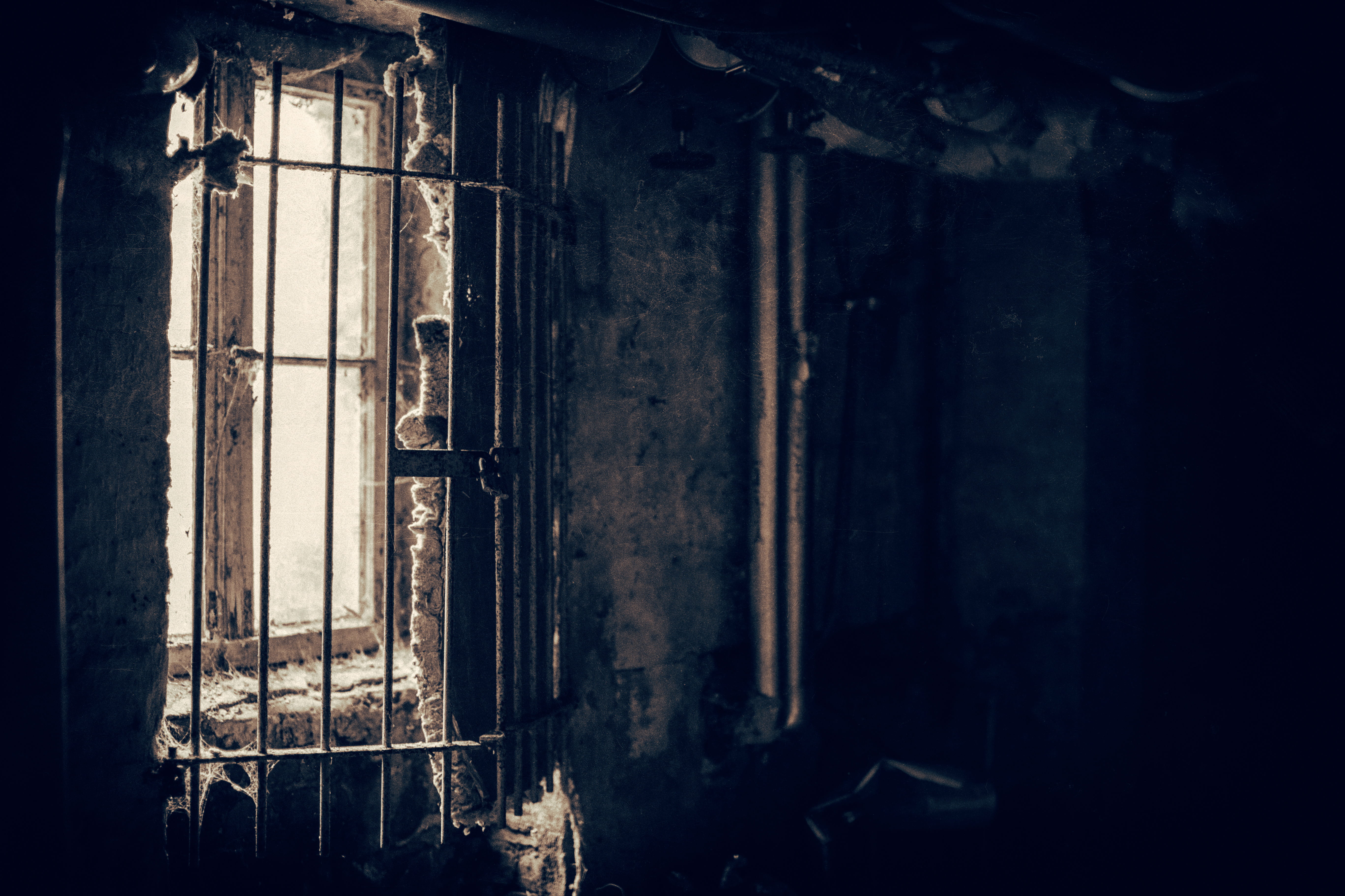 obsolete, decline, windowpane, abandoned, closeup, architecture, dirty, grille, entrance, no people, fence, 5K, metal, building, photo, wood - material, HD Wallpaper