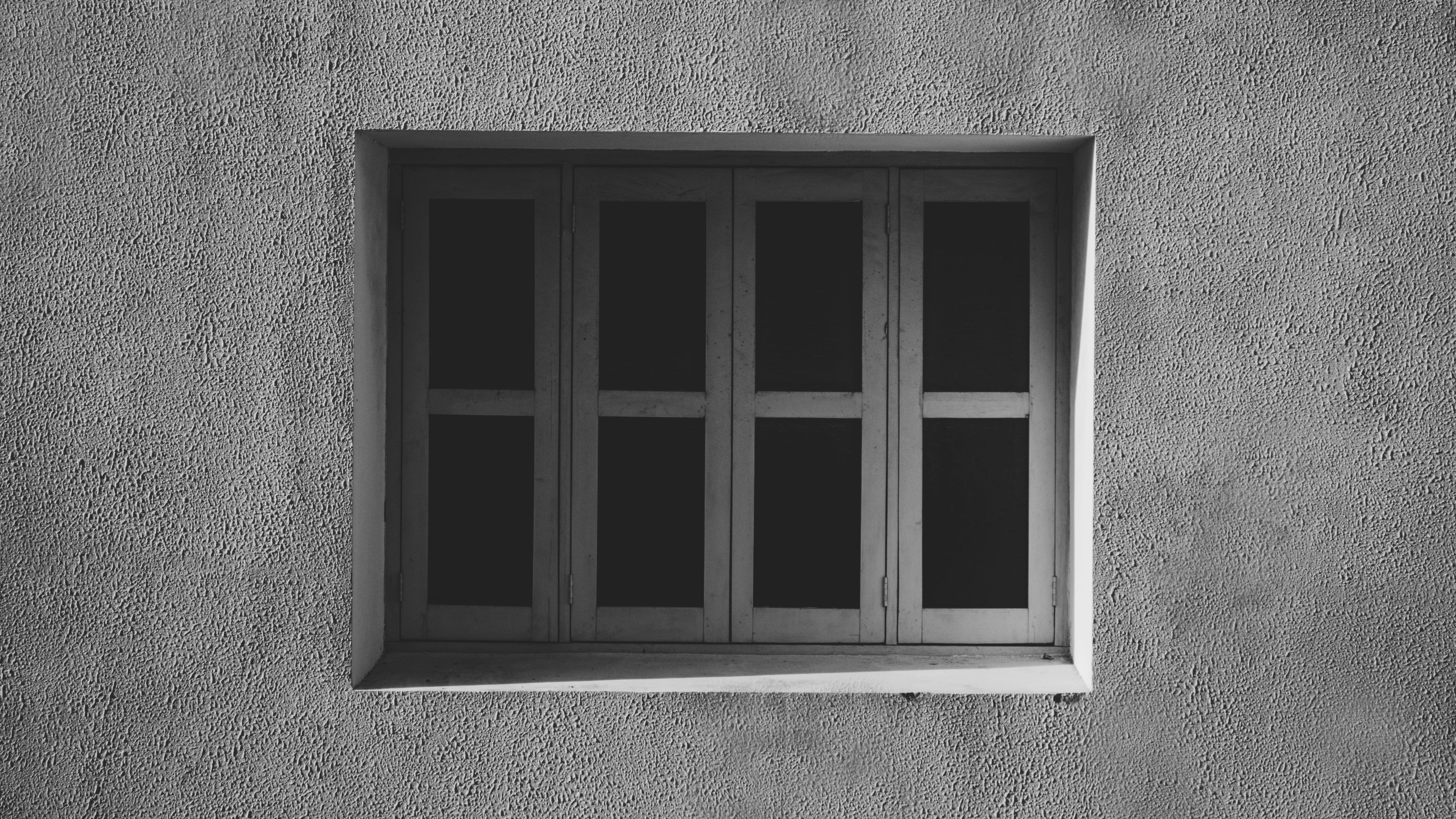 black and white, built structure, house, wood - material, glass - material, building, geometric shape, windowpane, building exterior, textured, wall, outdoors, HD Wallpaper