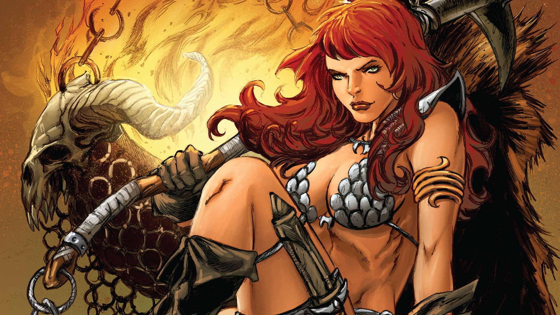 1080P, red sonja, HD Wallpaper