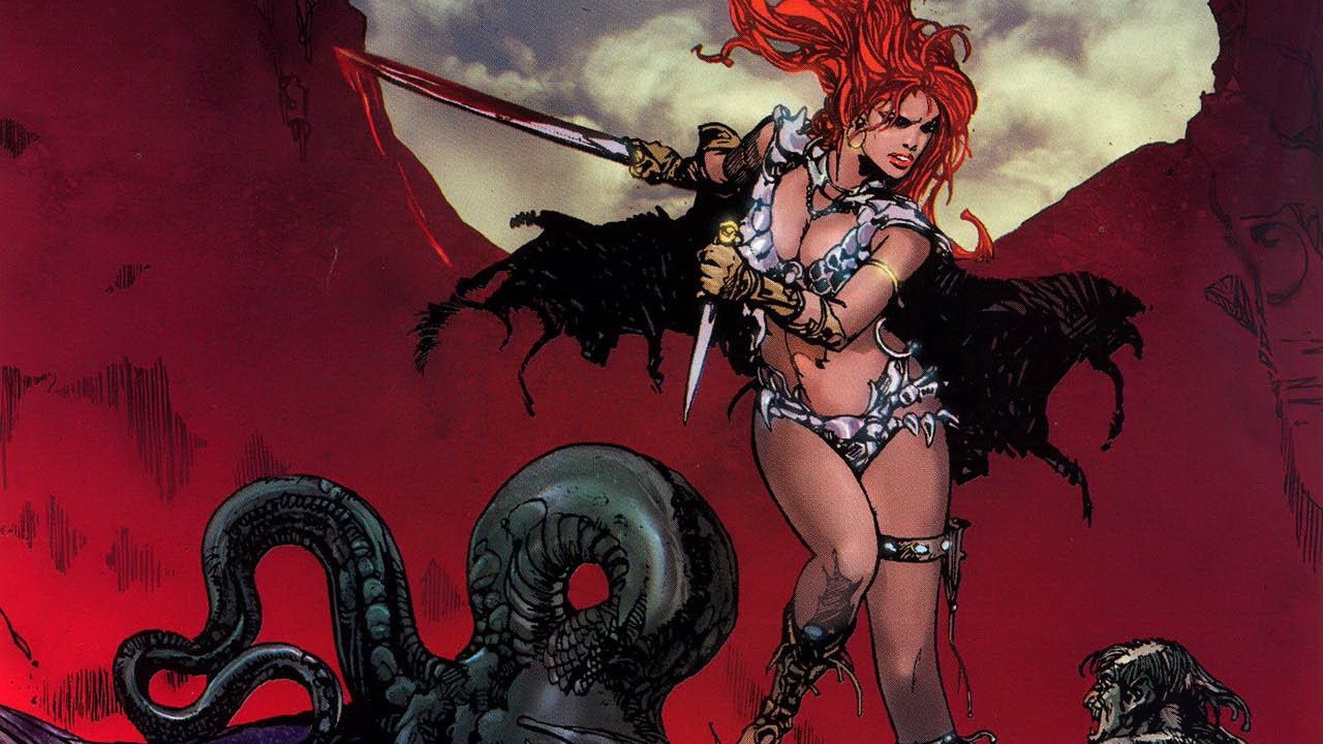 1080P, Comics, Red Sonja, HD Wallpaper