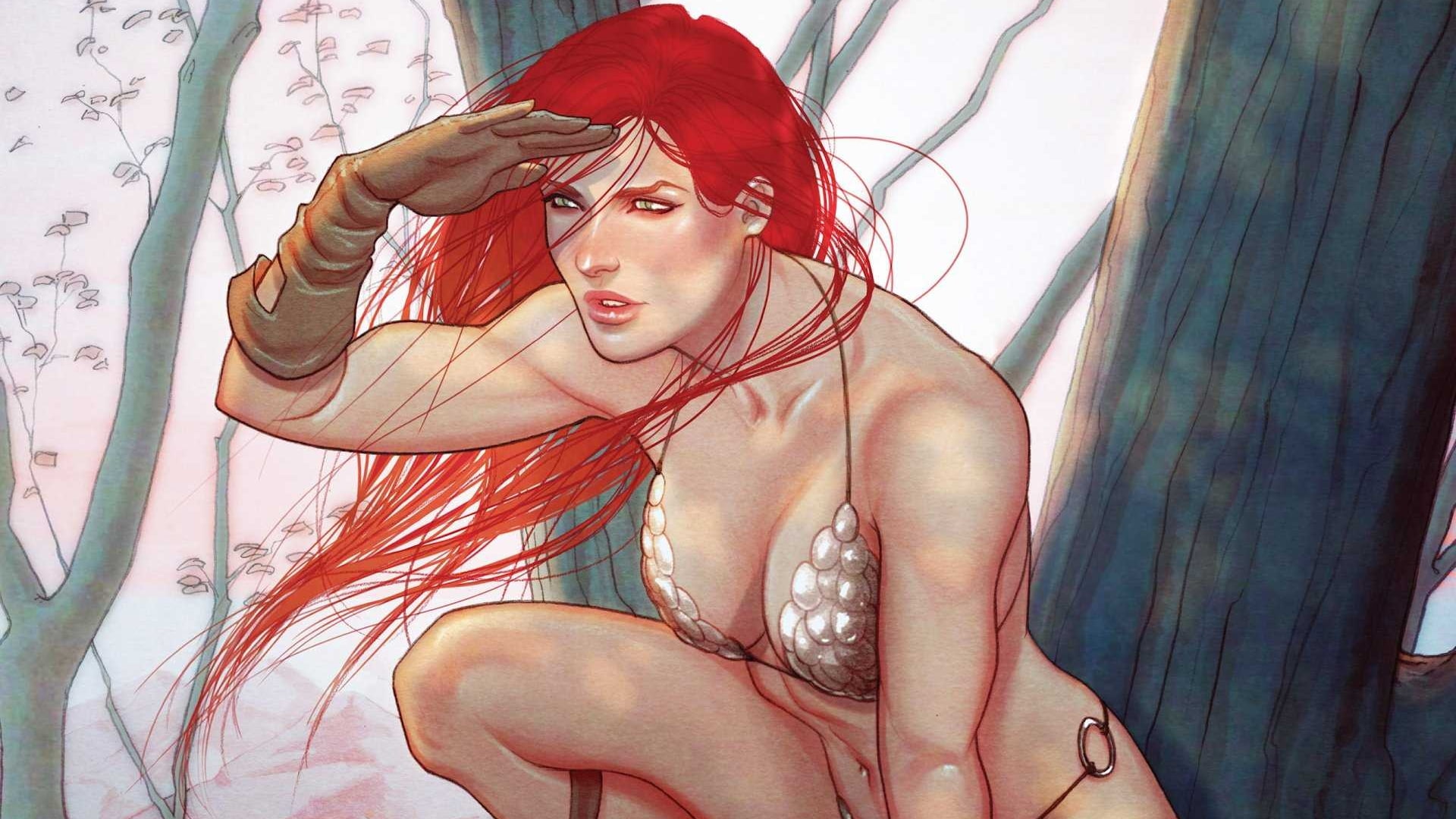 1080P, Comics, Red Sonja, HD Wallpaper
