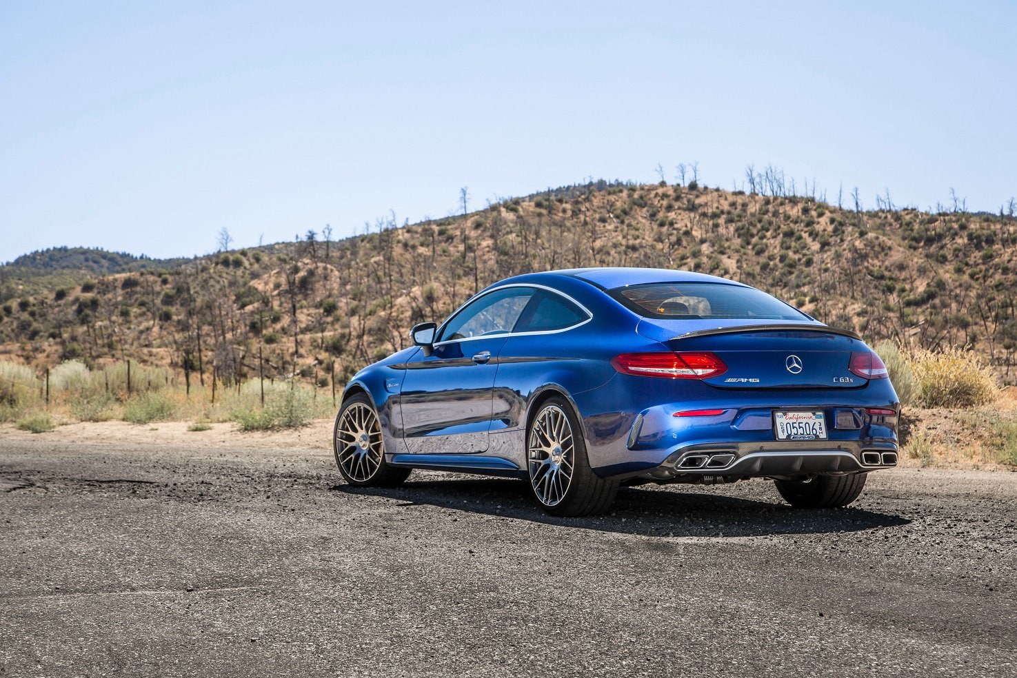 blue, mercedes, us-version, cars, 2016, amg, coupe, 720P, c63-s, (c205), HD Wallpaper