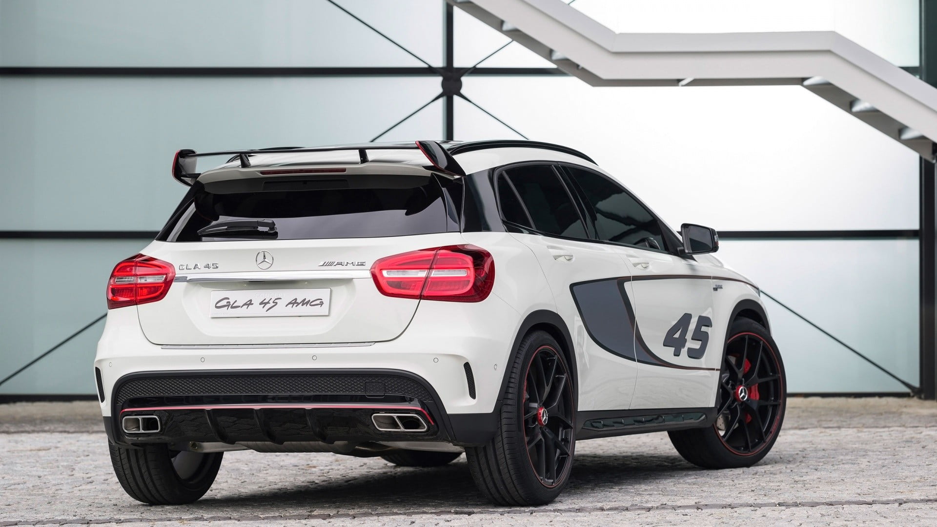 safety, travel, wheel, car, Mercedes Benz, GLA 45 AMG, red, security, day, door, retro styled, white, protection, toy, 1080P, wealth, land vehicle, hatchback, HD Wallpaper