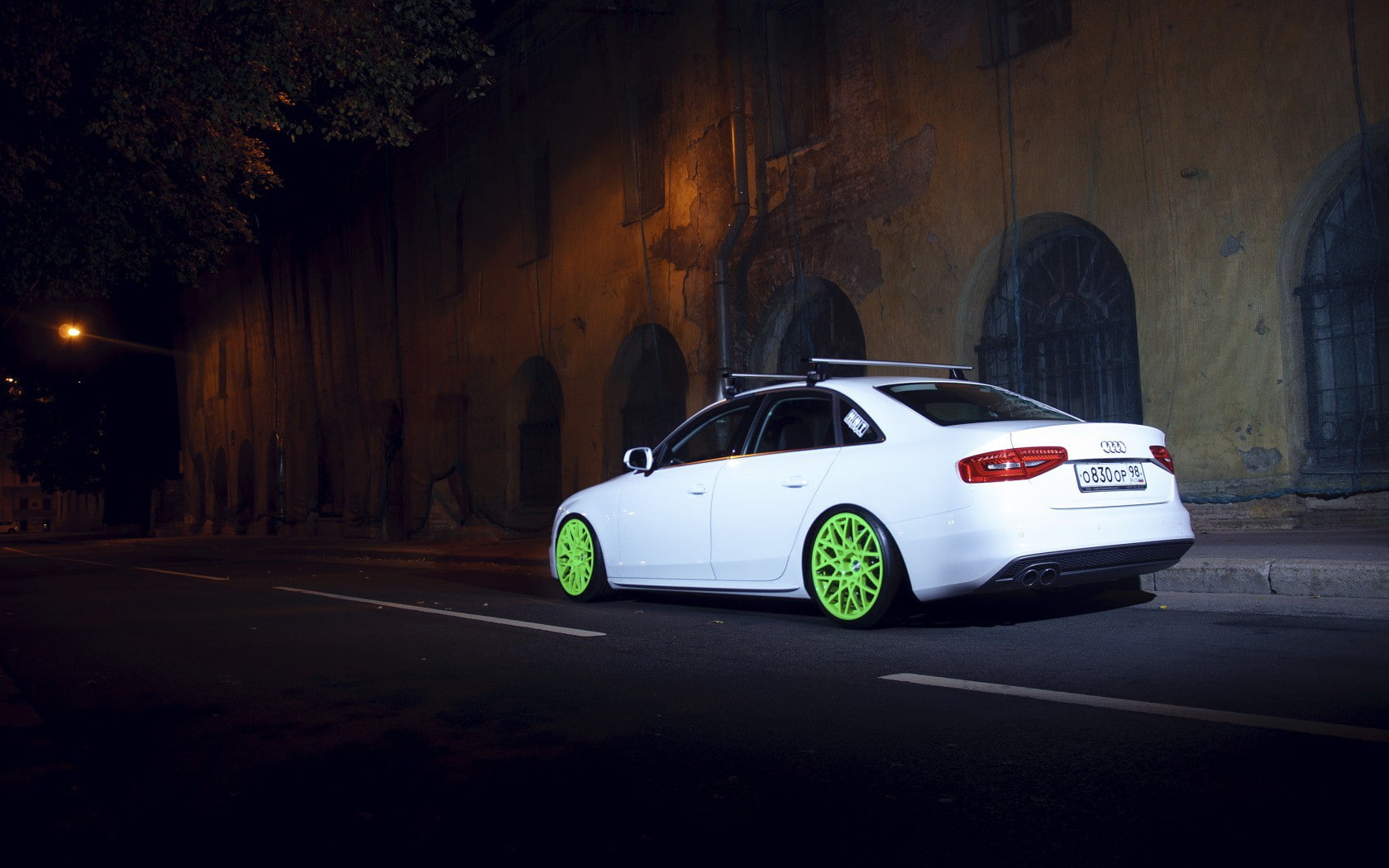 Audi, stance, s, line, A4, Audi. St. Petersburg, evening, 720P, spb, S-line, HD Wallpaper