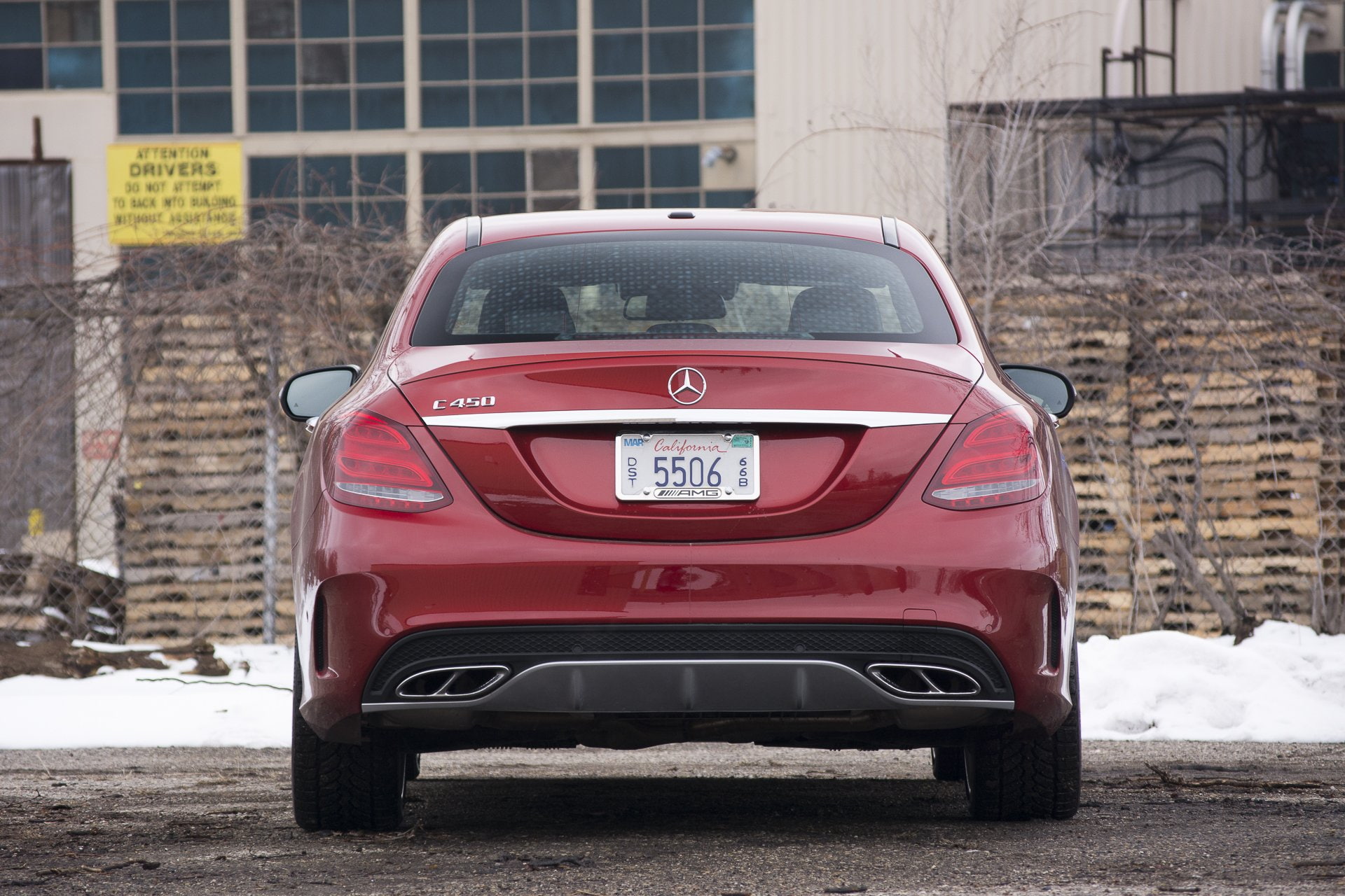2016, 1080P, amg, cars, c450, benz, red, mercedes, sedan, HD Wallpaper