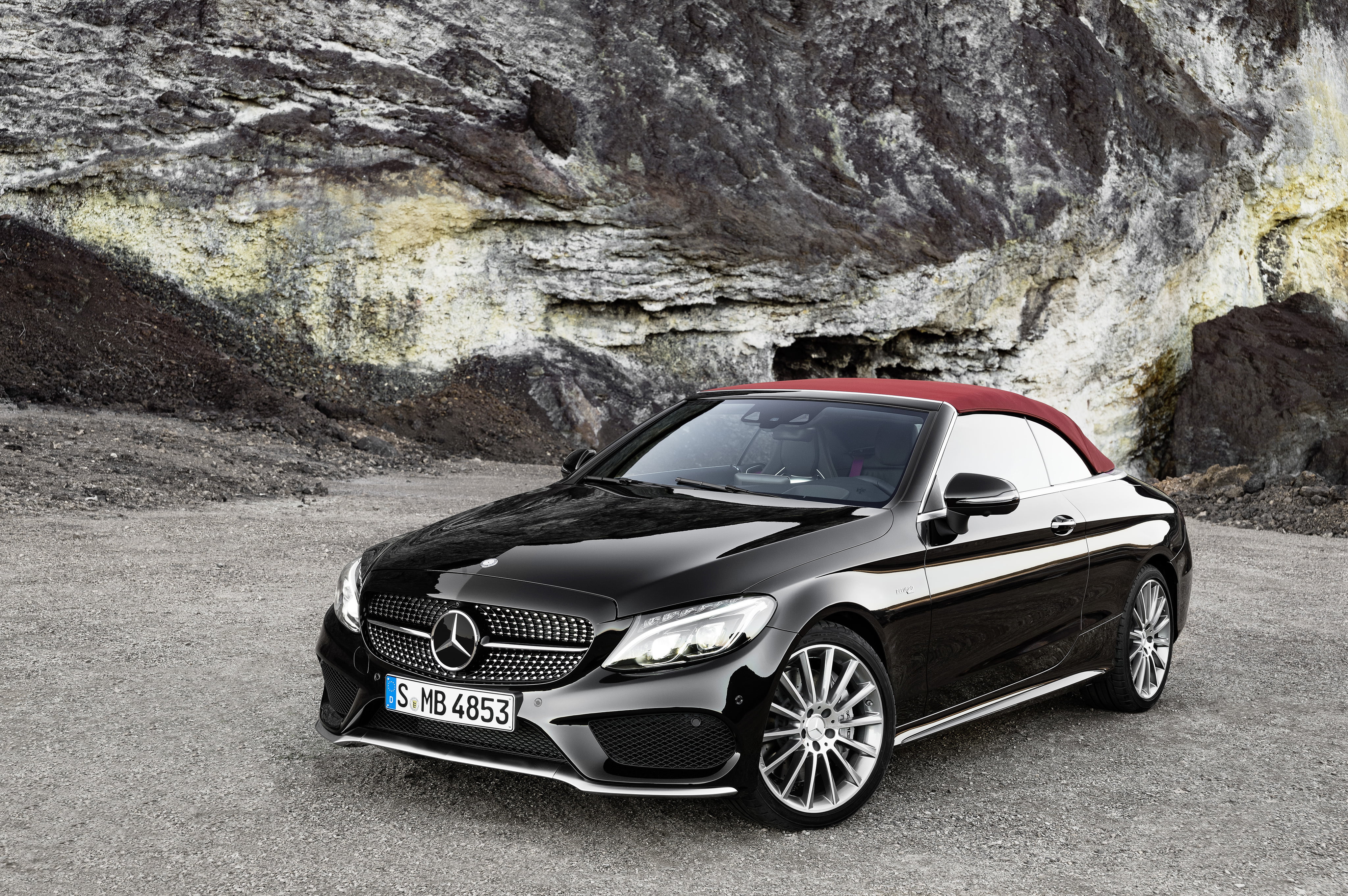 front View, land Vehicle, new, coupe, reflection, mercedes, competition, sport, vintage car, 4K, sedan, no People, mode of Transport, motion, amg, shiny, HD Wallpaper