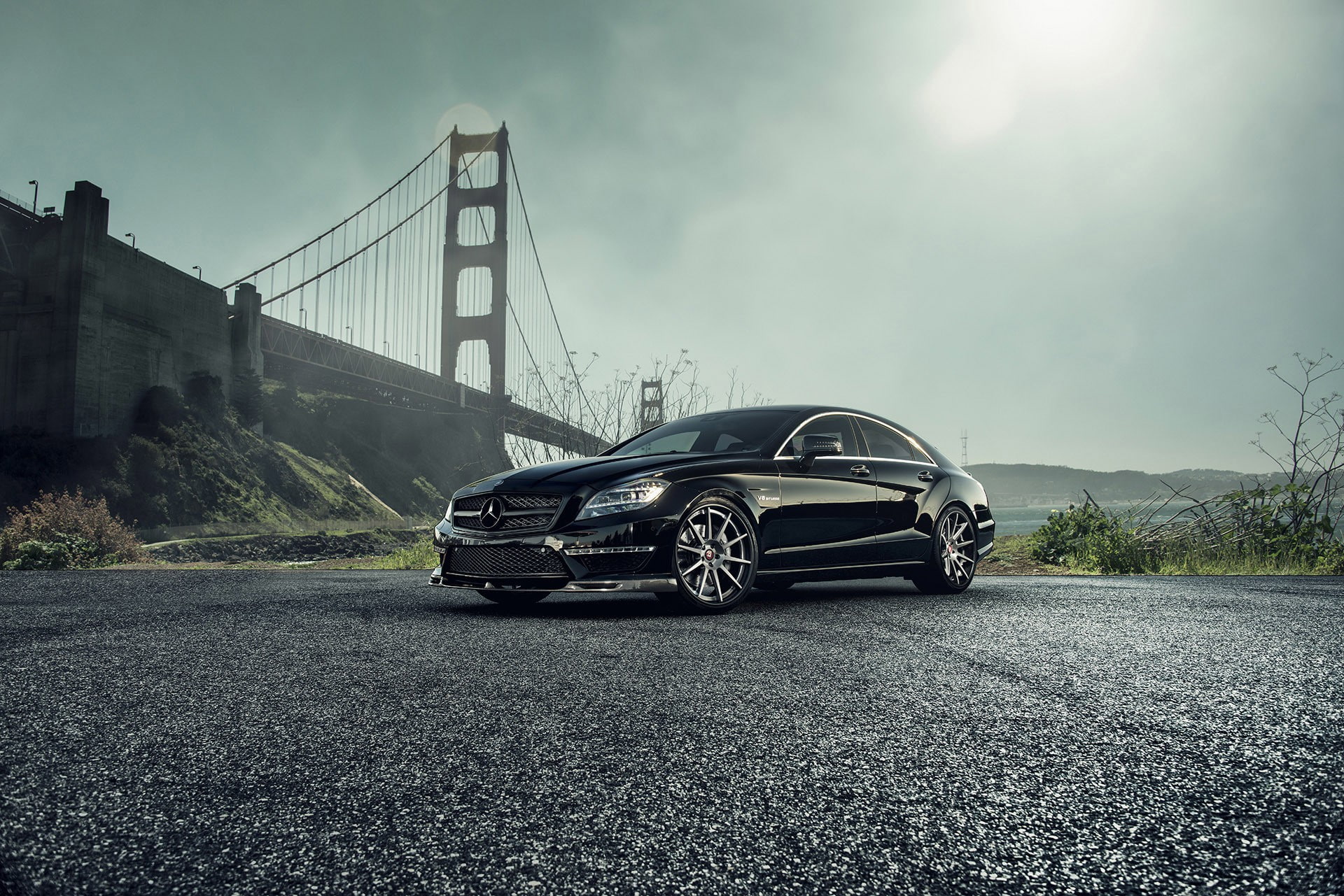 AMG, benz, CLS63, c, Mercedes-Benz, mercedes, car, Vorsteiner, class, cls, Tuning, black, 1080P, HD Wallpaper