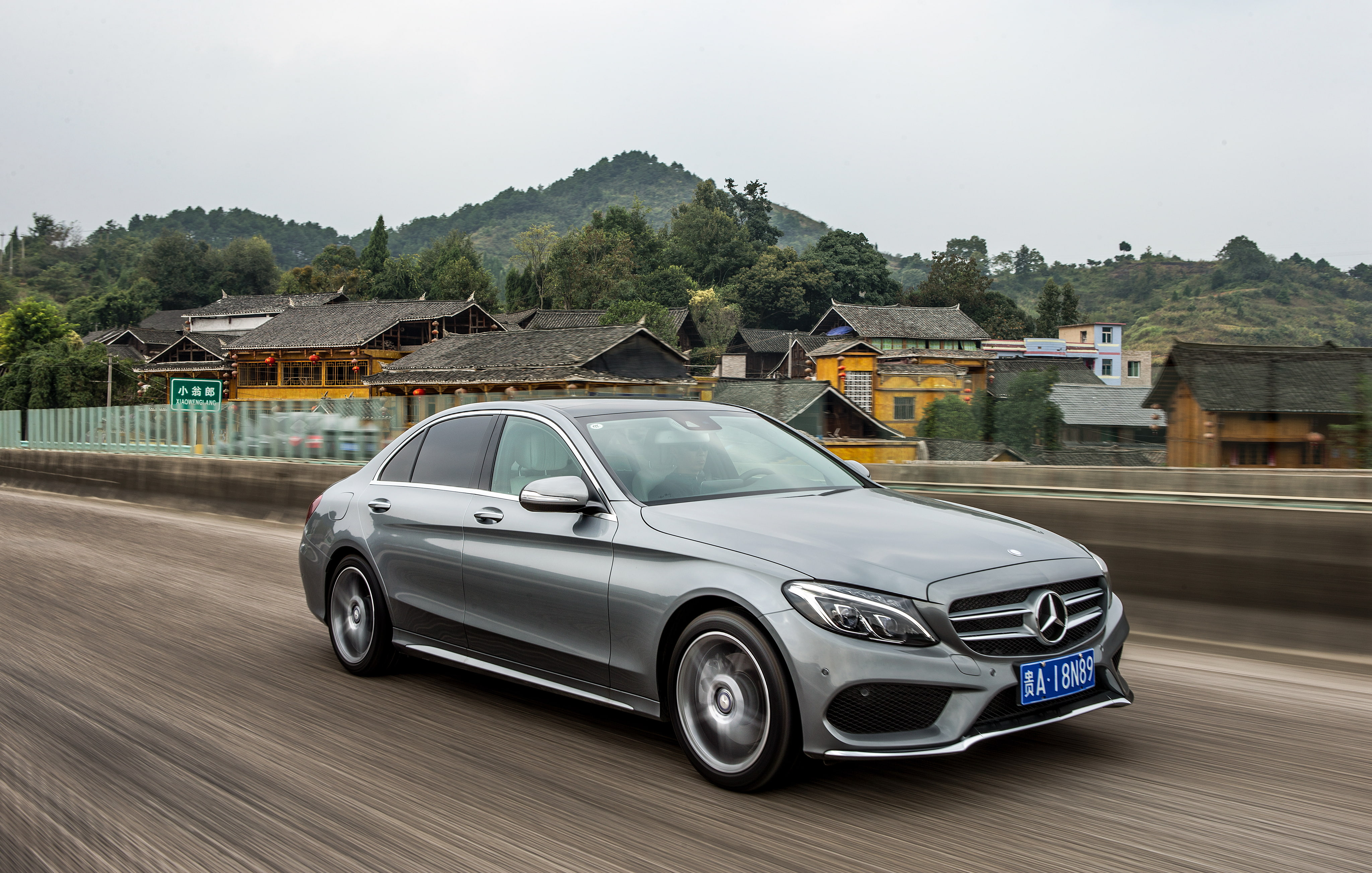 4K, Mercedes, C-Class, AMG, W205, Mercedes-Benz, HD Wallpaper