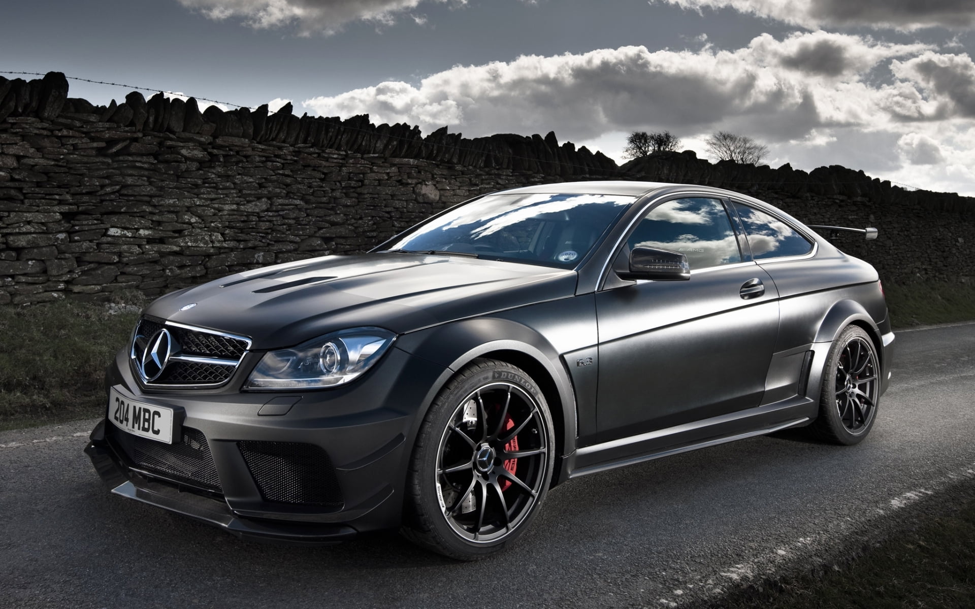 no People, classic, C63, side View, mode of transportation, Coupe, modern, status Car, design, 1080P, black, expense, luxury, Mercedes-Benz, Mercedes, HD Wallpaper