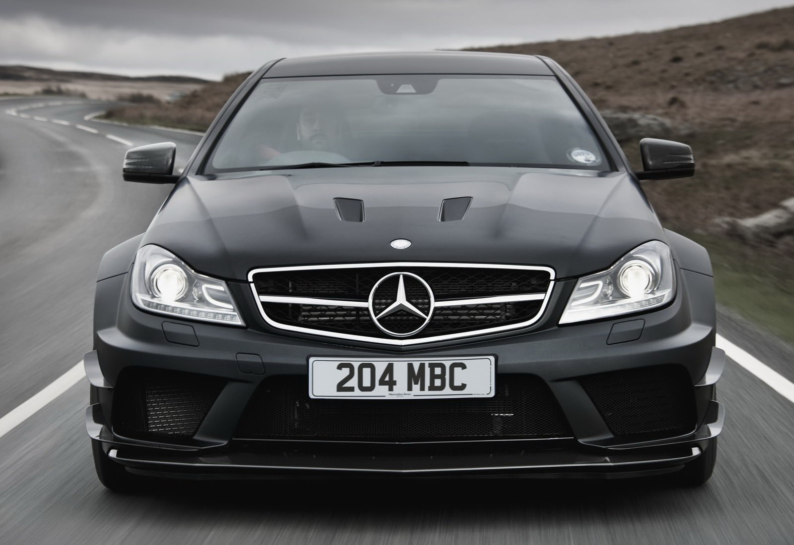 nature, series, 720P, retro styled, front view, western script, number, mode of transportation, amg, no people, focus on foreground, text, close-up, mercedes-benz, HD Wallpaper