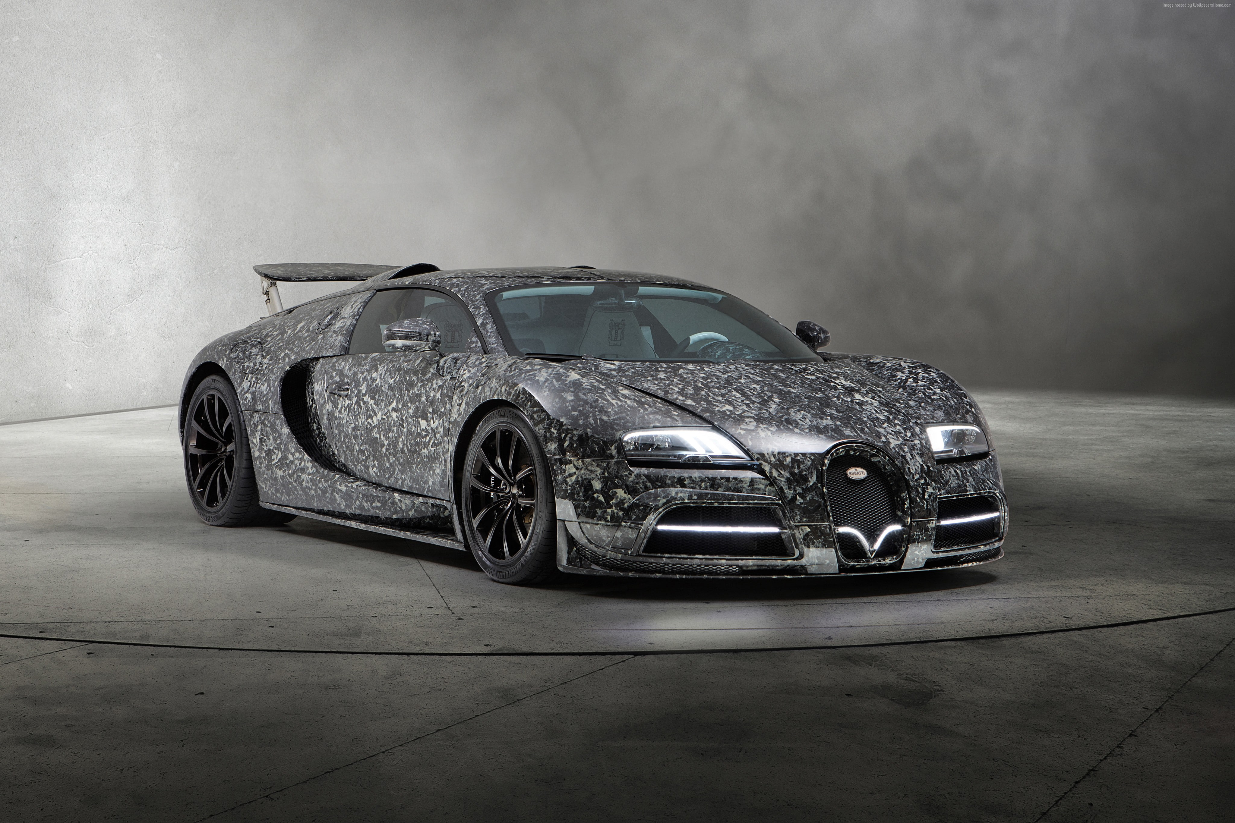 4k, Geneva Motor Show 2018, 4K, Mansory Bugatti Veyron, HD Wallpaper