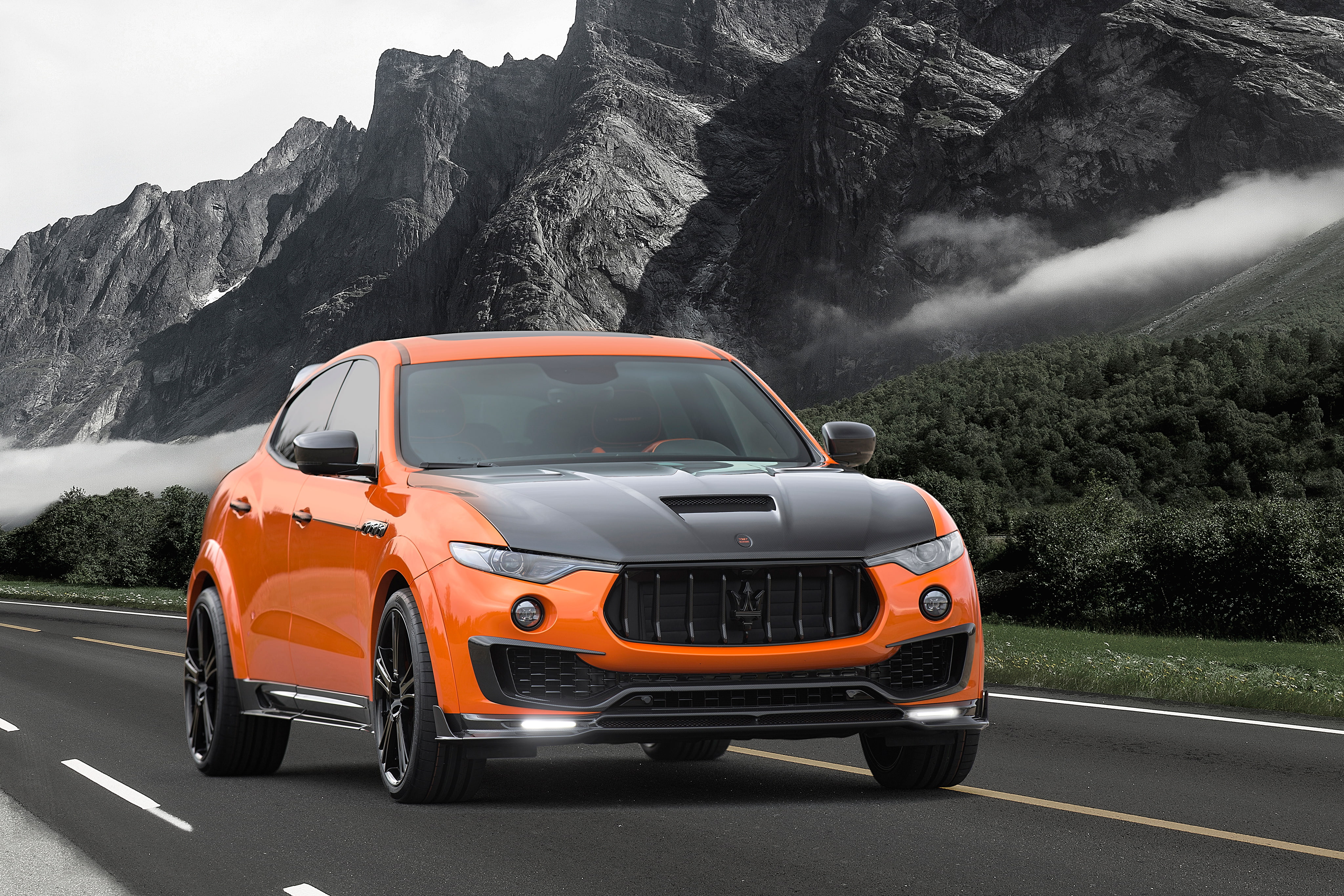 Geneva Motor Show, 4K, 2017, Mansory Maserati Levante, HD Wallpaper