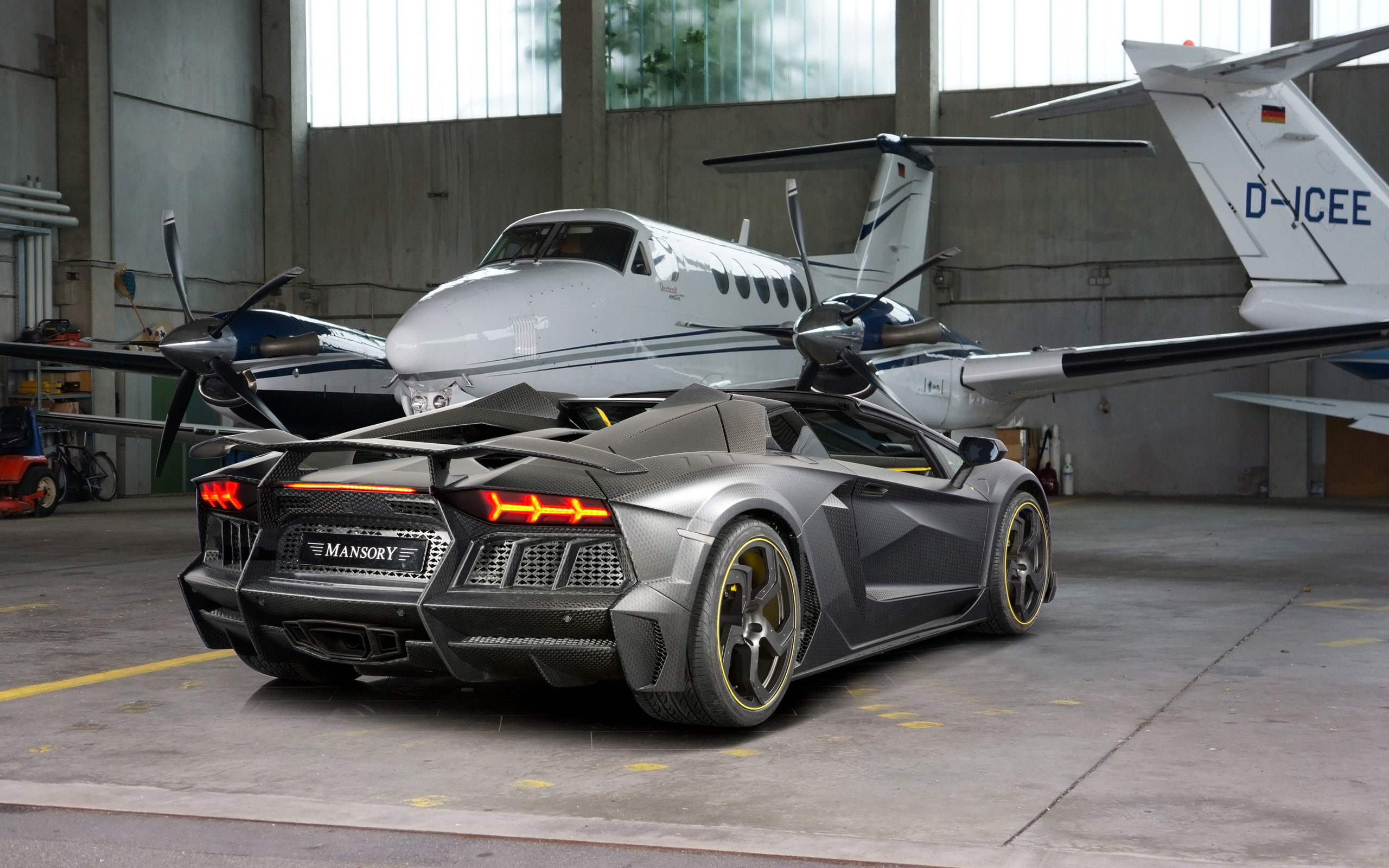 Lamborghini, Mansory, Roadster, 2014, Carbonado, 2K, Aventador, HD Wallpaper
