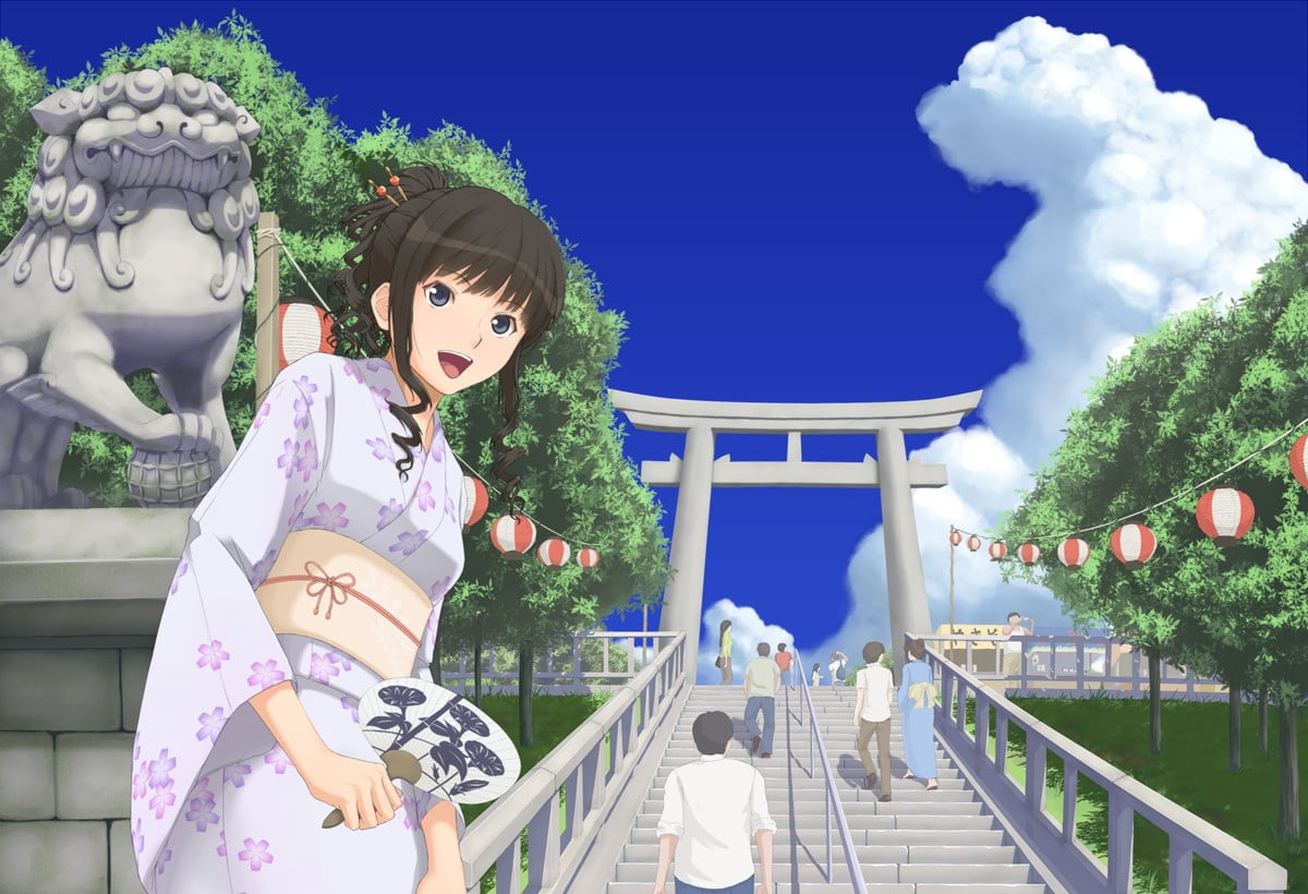 human representation, sculpture, people, travel destinations, art and craft, built structure, anime girls, nature, sky, spirituality, staircase, building, HD Wallpaper