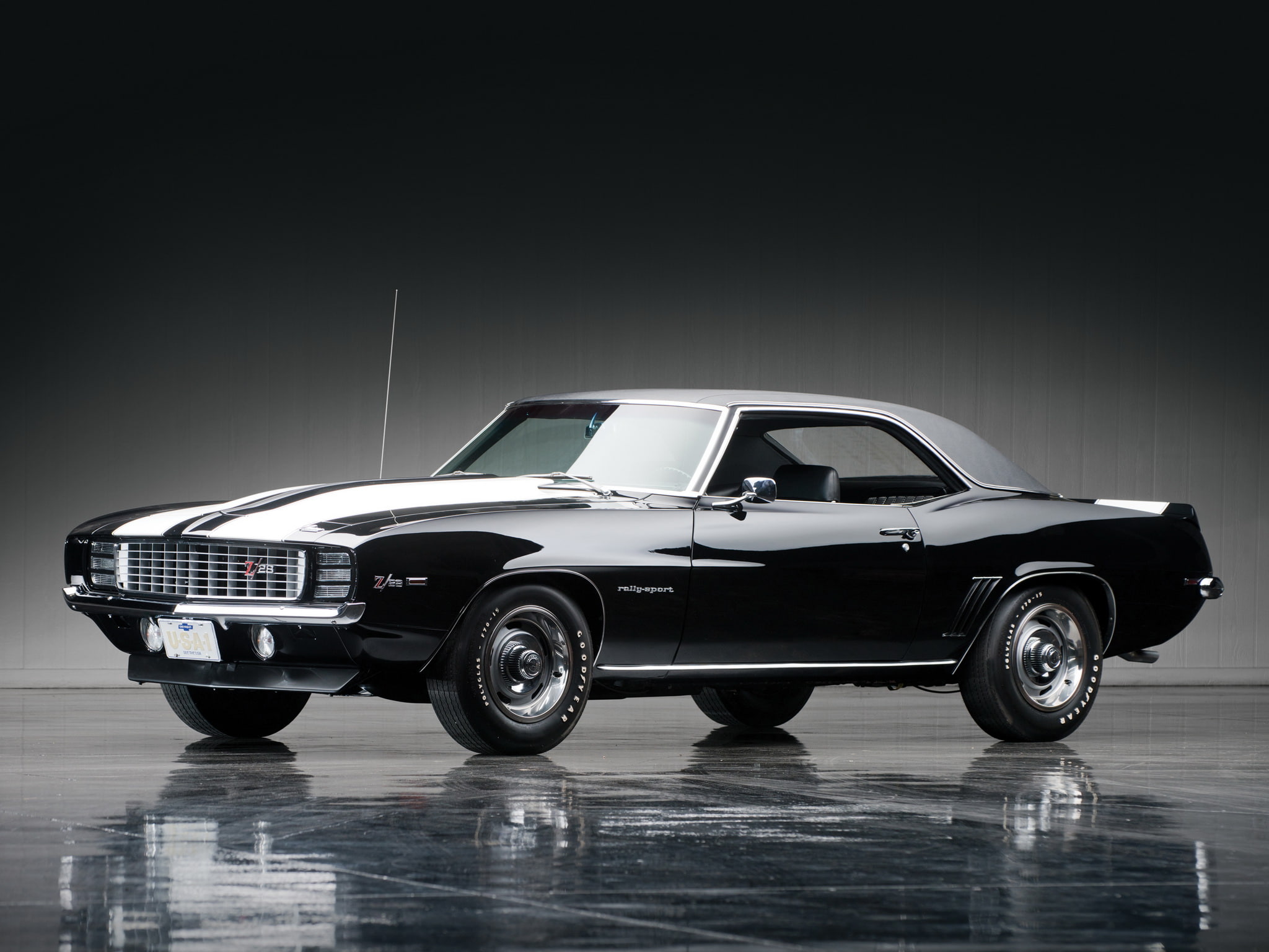 classic, 1080P, chevrolet, r s, camaro, muscle, 1969, z28, HD Wallpaper