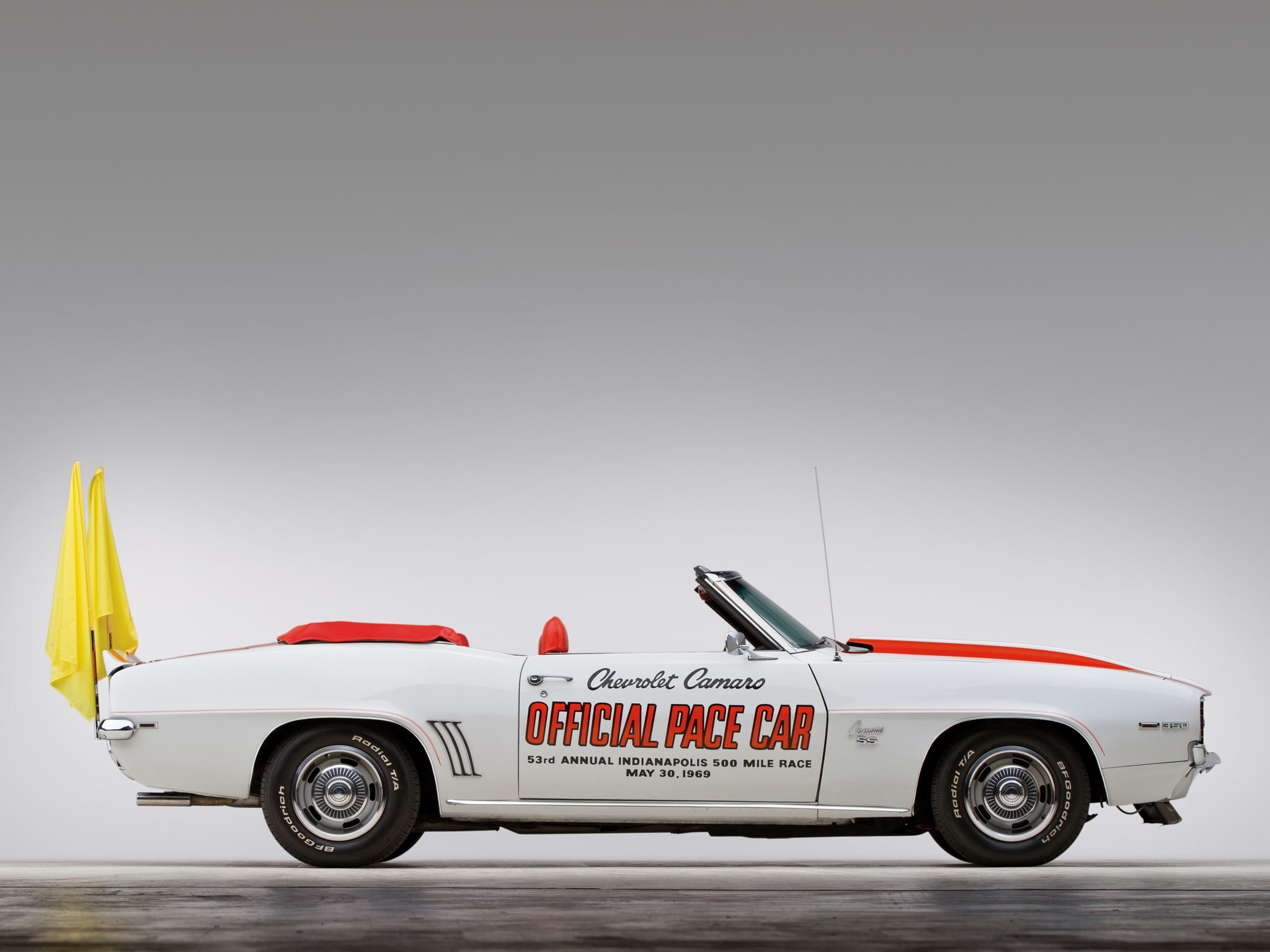 camaro, s s, 500, 350, 1969, muscle, indy, rs ss, car, 1080P, convertible, chevrolet, race, pace, racing, classic, HD Wallpaper