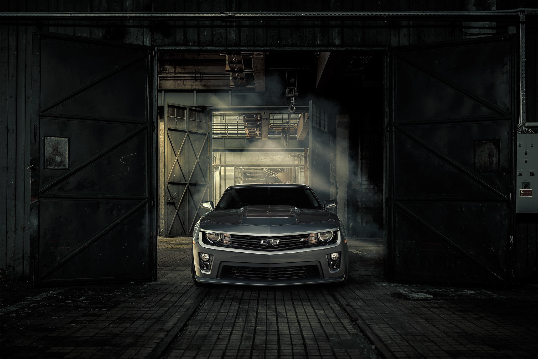 Icon, Machine, 1080P, Camaro, ZL1, Lights, Gate, Chevrolet, Grille, HD Wallpaper