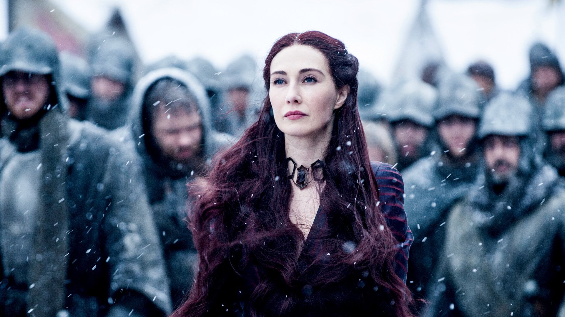 TV Show, 1080P, people, warm clothing, adult, snowing, portrait, beautiful woman, city, clothing, young women, young adult, Game Of Thrones, focus on foreground, HD Wallpaper