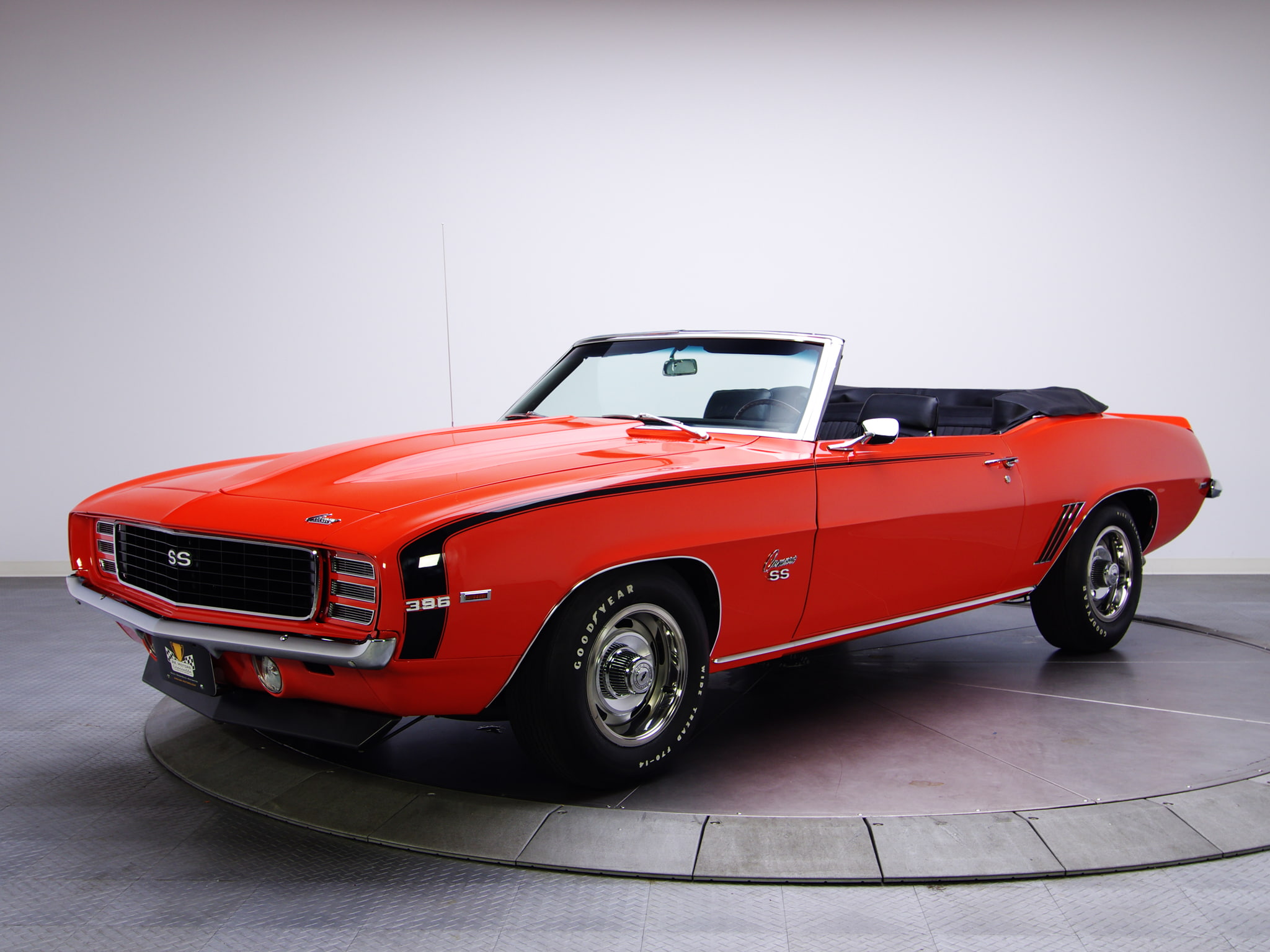 Chevrolet, 1969, 326, Camaro, Convertible, 1080P, RS/SS, HD Wallpaper