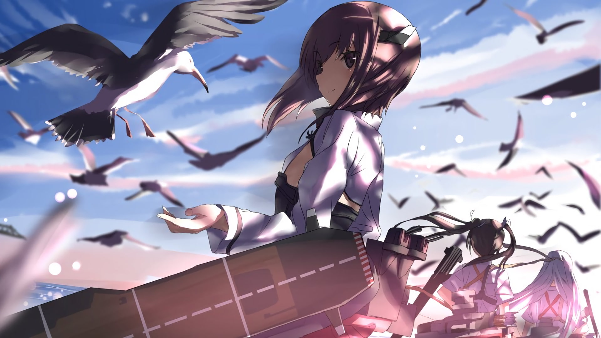 1080P, Kantai Collection, Zuikaku (Kancolle), Shoukaku (Kancolle), Anime, Taihou (Kancolle), HD Wallpaper