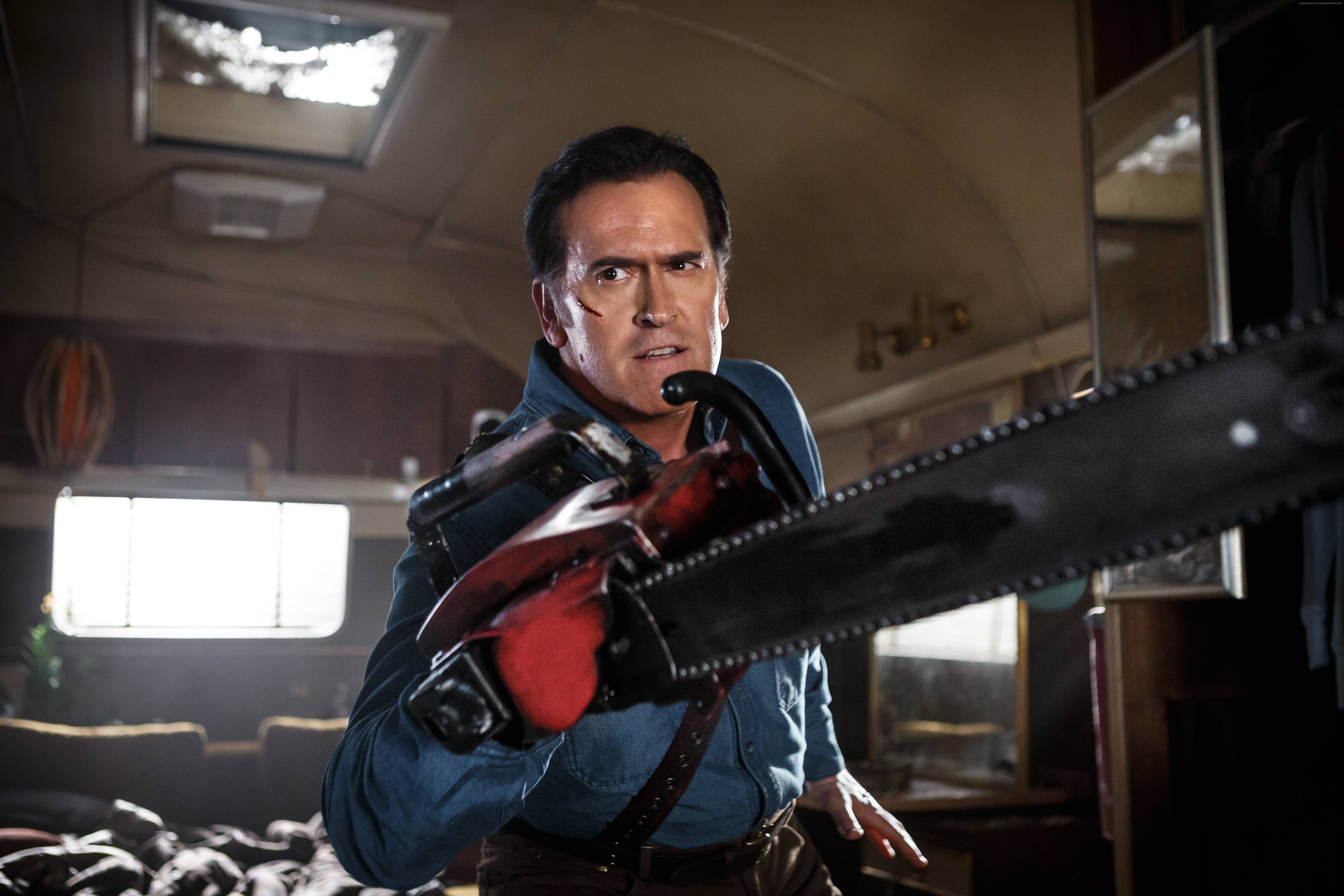 Ash vs Evil Dead, 5K, Bruce Campbell, Best TV series, HD Wallpaper
