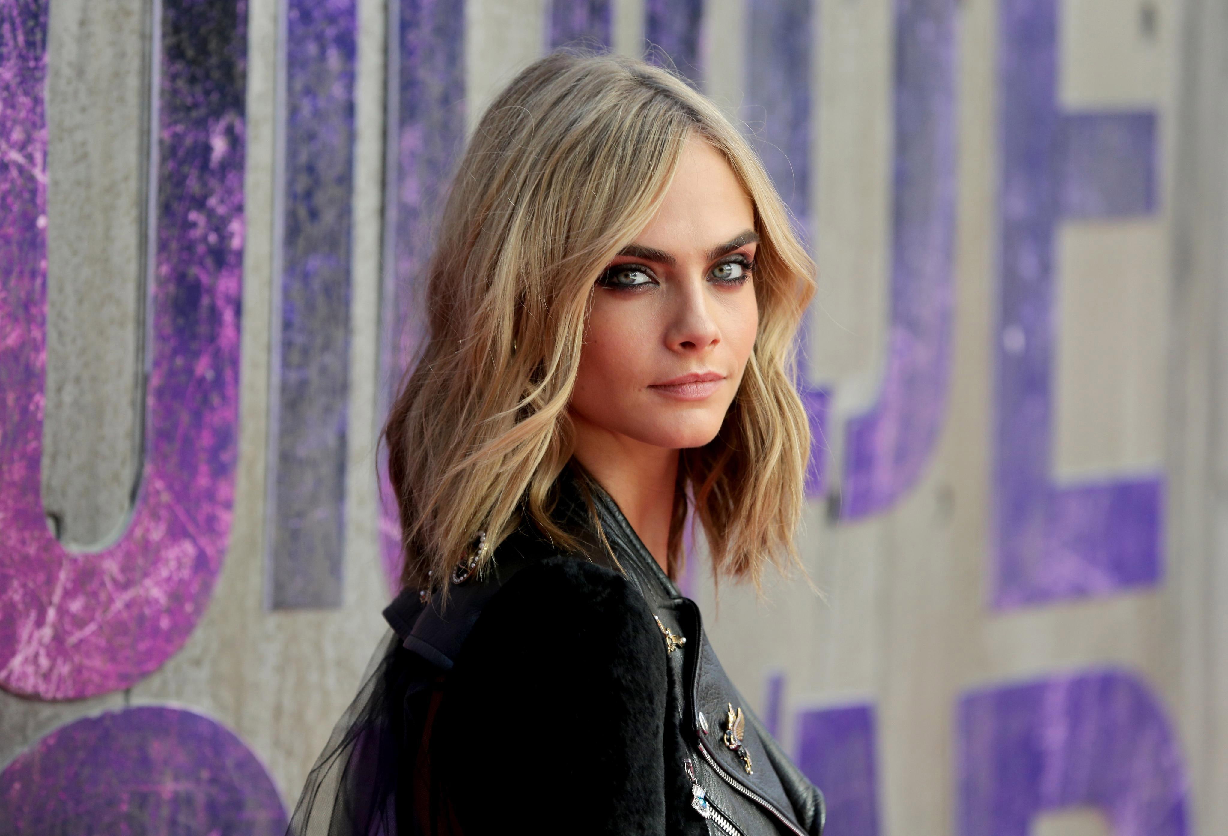 teenager, adult, women, young adult, 4k, model, purple, hd, standing, girls, long hair, beautiful people, cara delevingne, one person, celebrities, portrait, HD Wallpaper