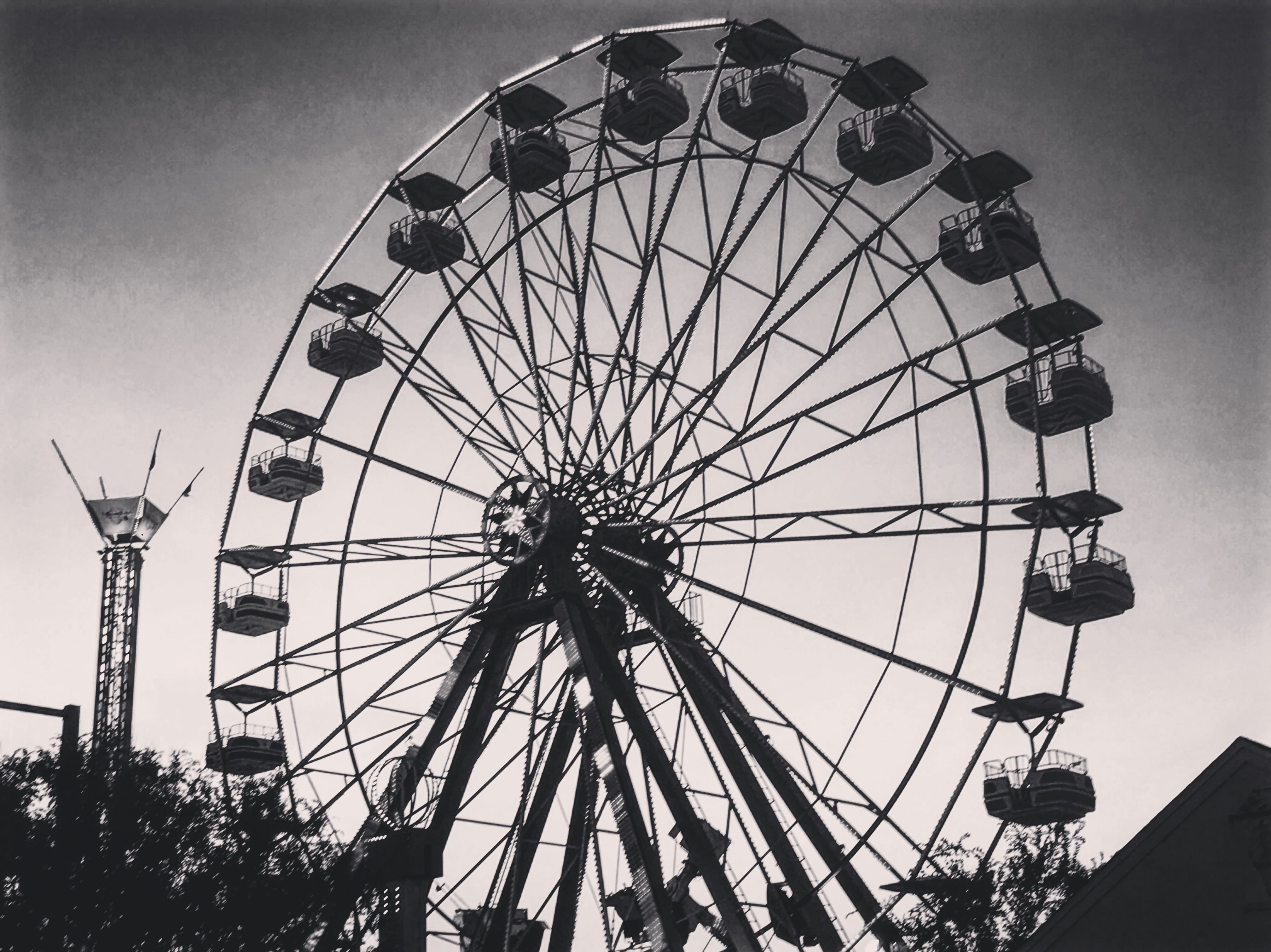 ferris, circus, 4K, childhood, merry, geometric shape, built structure, motion, speed, carousel, amusement park, ferris Wheel, enjoyment, fair, outdoors, HD Wallpaper