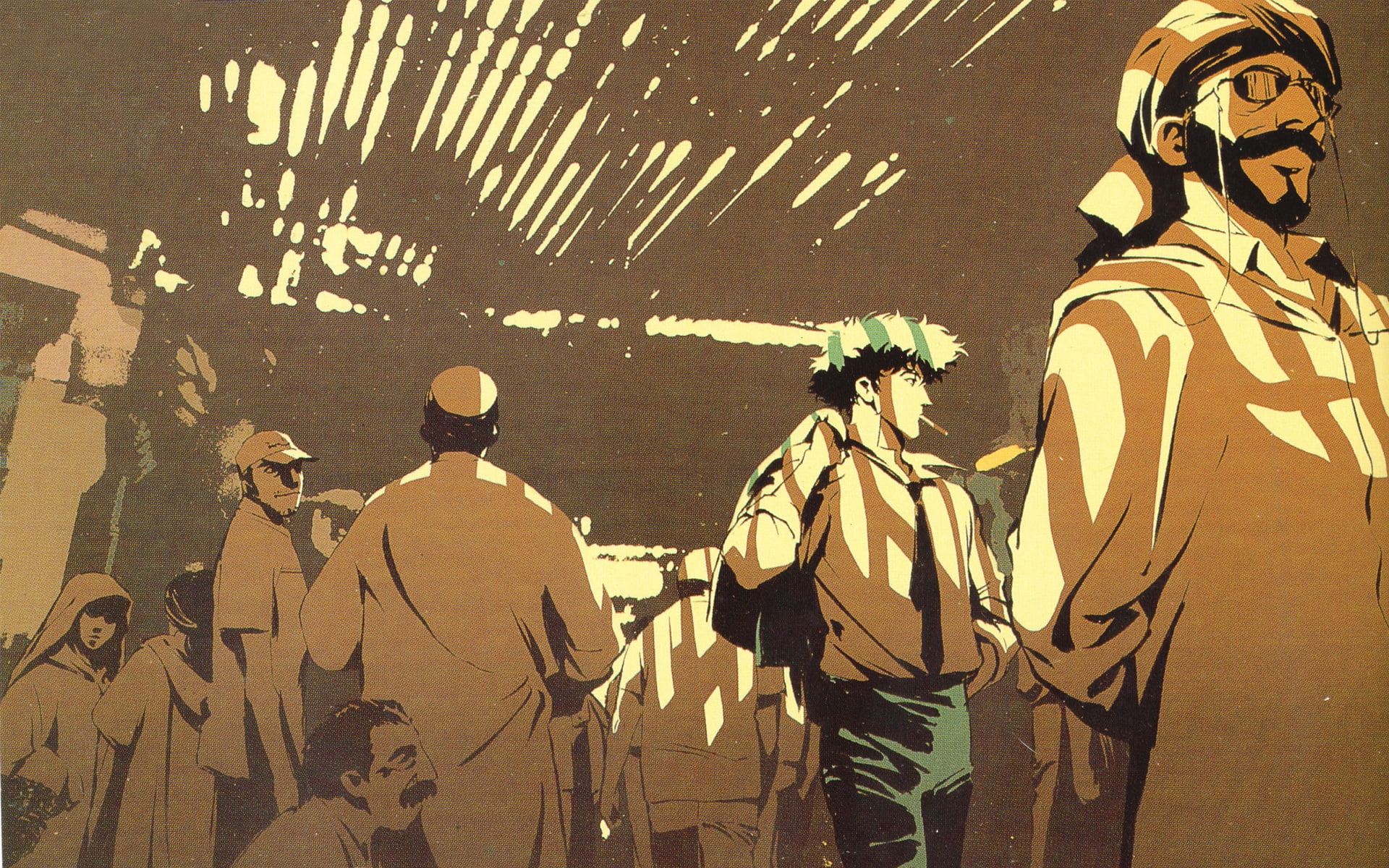 bebop, x, 1080P, spike, anime, hd, art, cowboy bebop, cowboy, Market, spiegel, HD Wallpaper