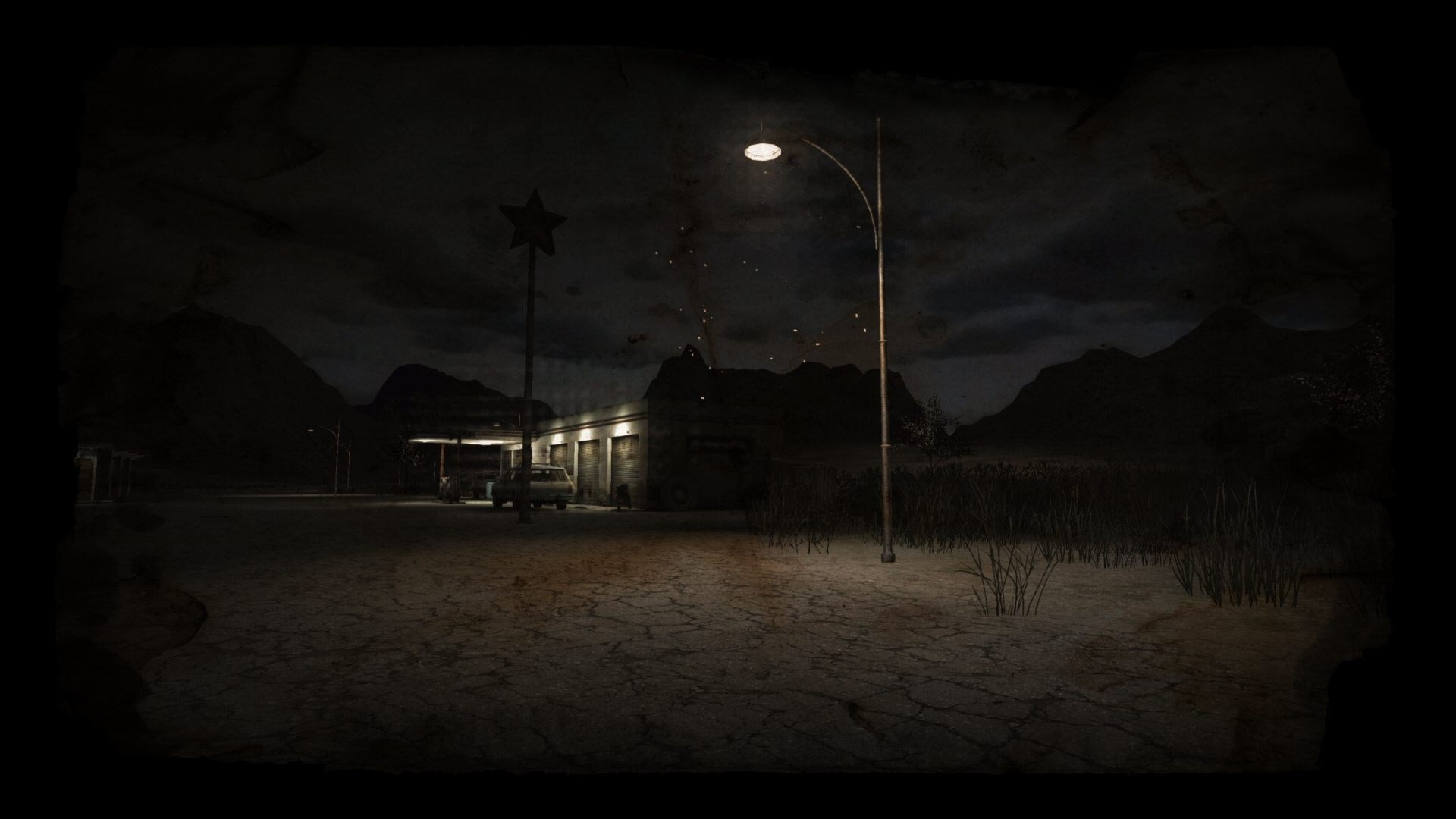 1080P, building, fear, dark, emotion, mystery, built structure, no people, night, cloud - sky, sky, moonlight, joes diner, illuminated, outdoors, spooky, HD Wallpaper