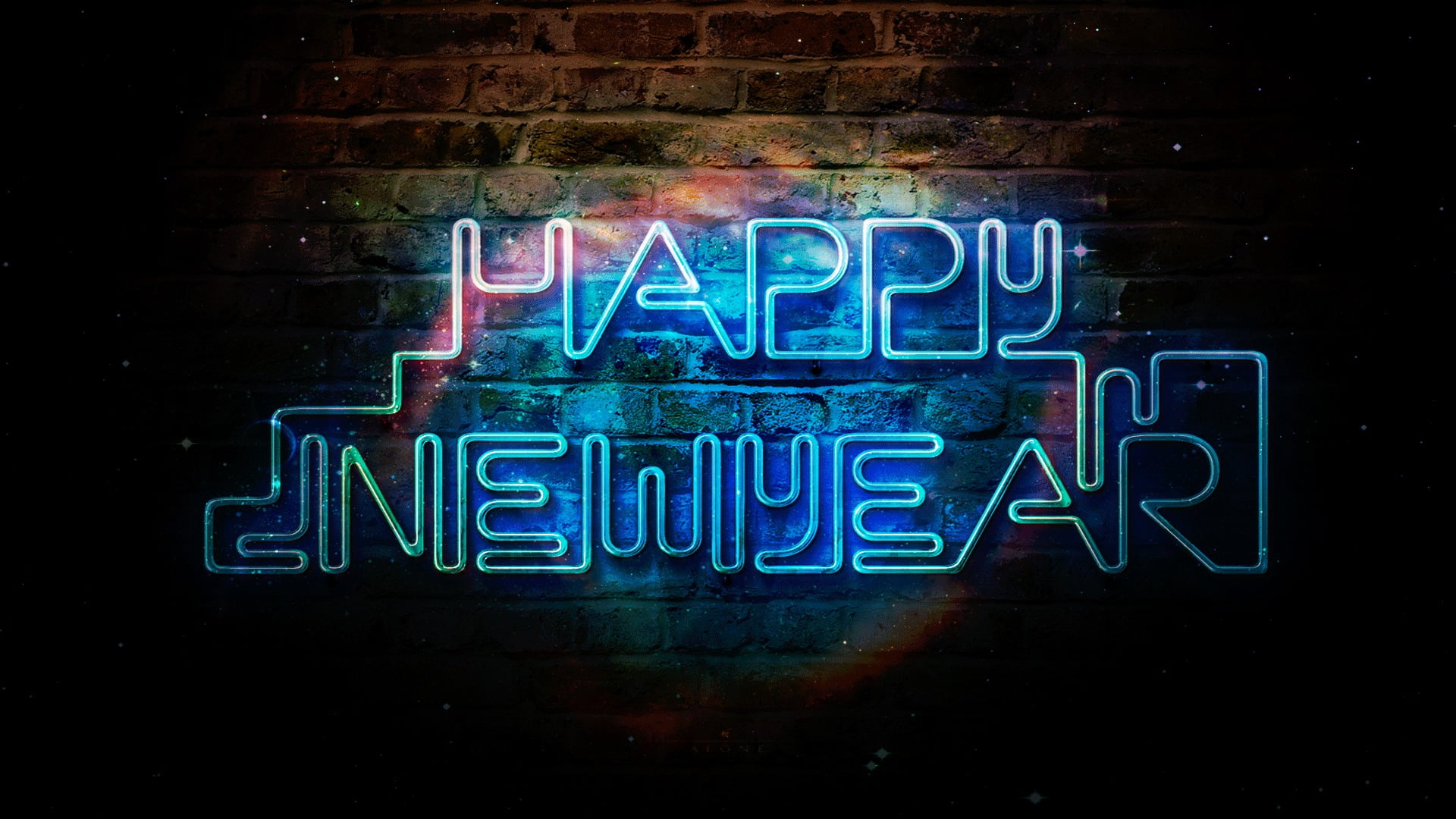 blue, 1080P, new year, wall, built structure, architecture, neon, city, lighting equipment, capital letter, neon Light, concepts, wall - building feature, HD Wallpaper