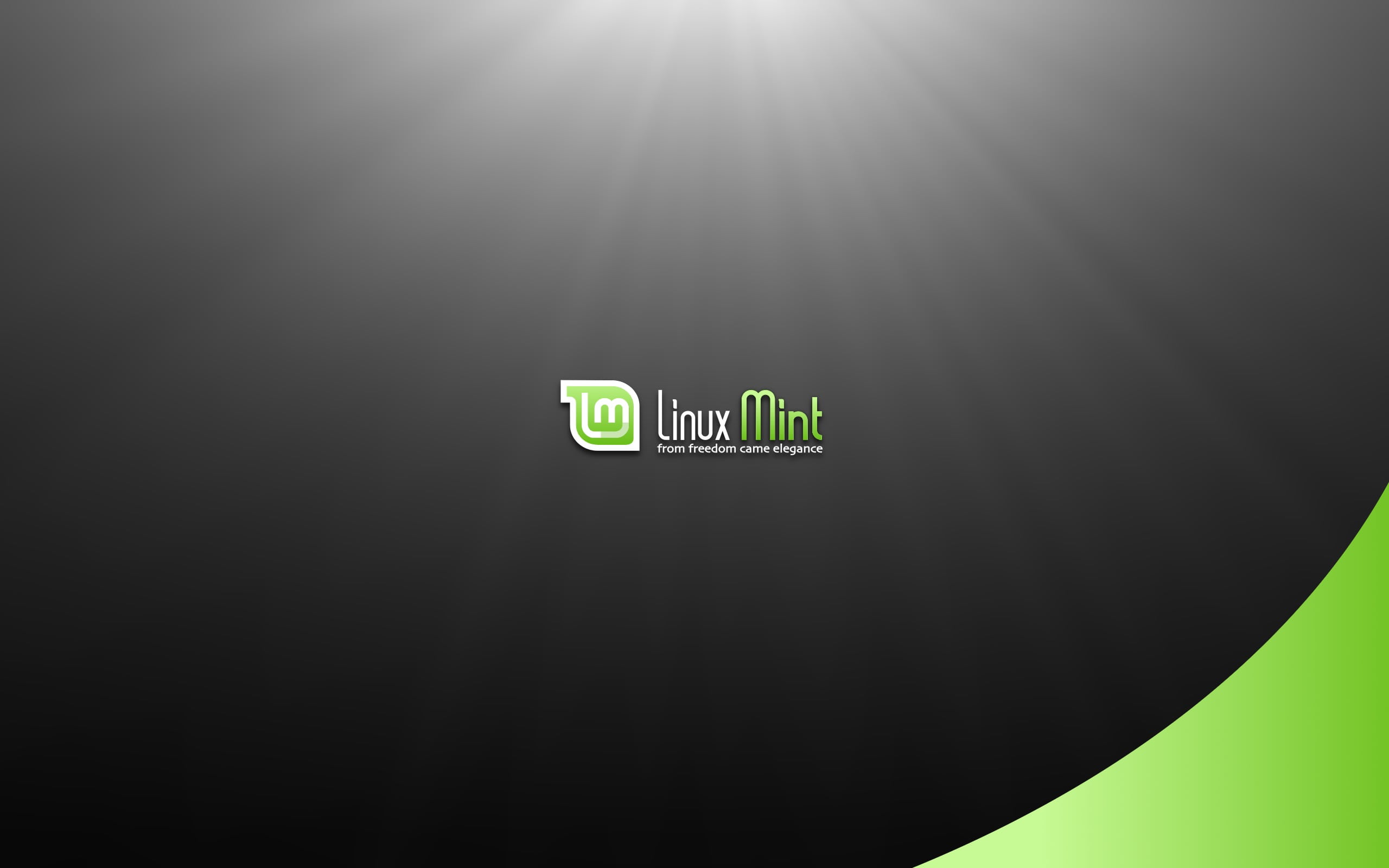 indoors, technology, Linux Mint, message, Linux, western script, nature, communication, neon, operating system, guidance, light, green color, no people, HD Wallpaper