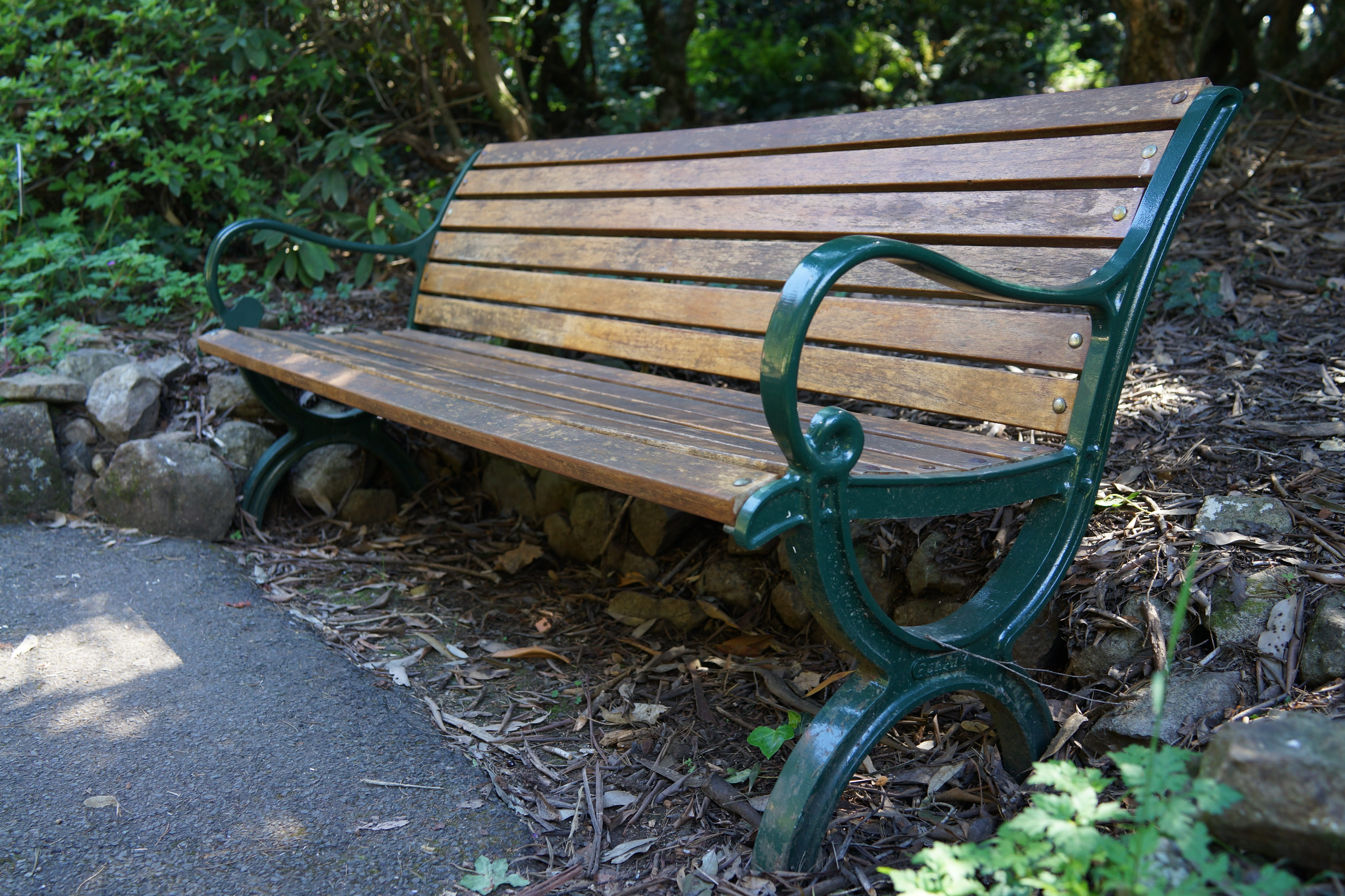 iron wrought, bench, outdoors, nature, growth, no people, art, park bench, plant, park - man made space, absence, transportation, plant part, wood - material, HD Wallpaper