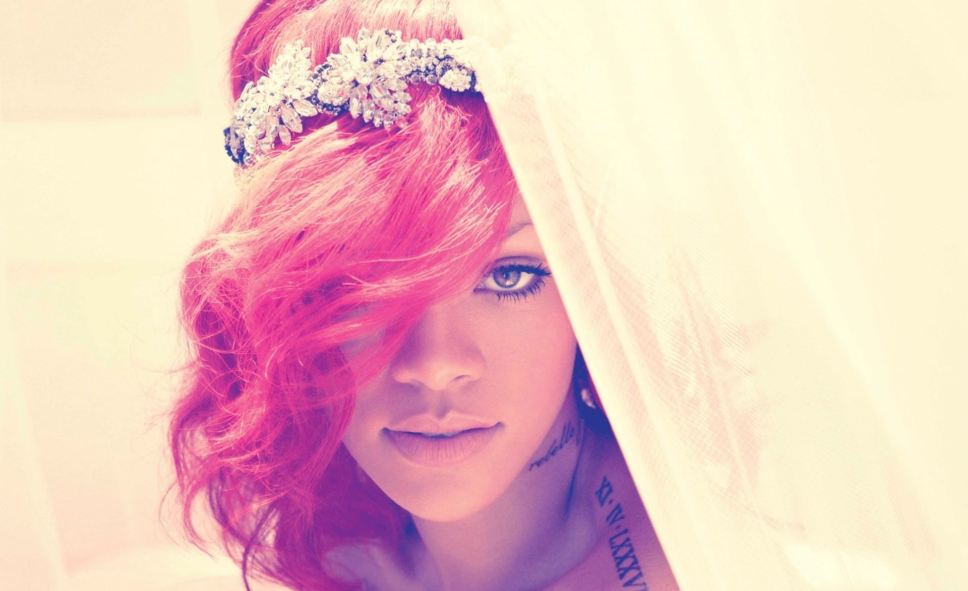 dyed hair, Music, real people, young adult, loud album, adult, rihanna 2011, human face, beautiful woman, rihanna loud, loud, women, human hair, looking, HD Wallpaper