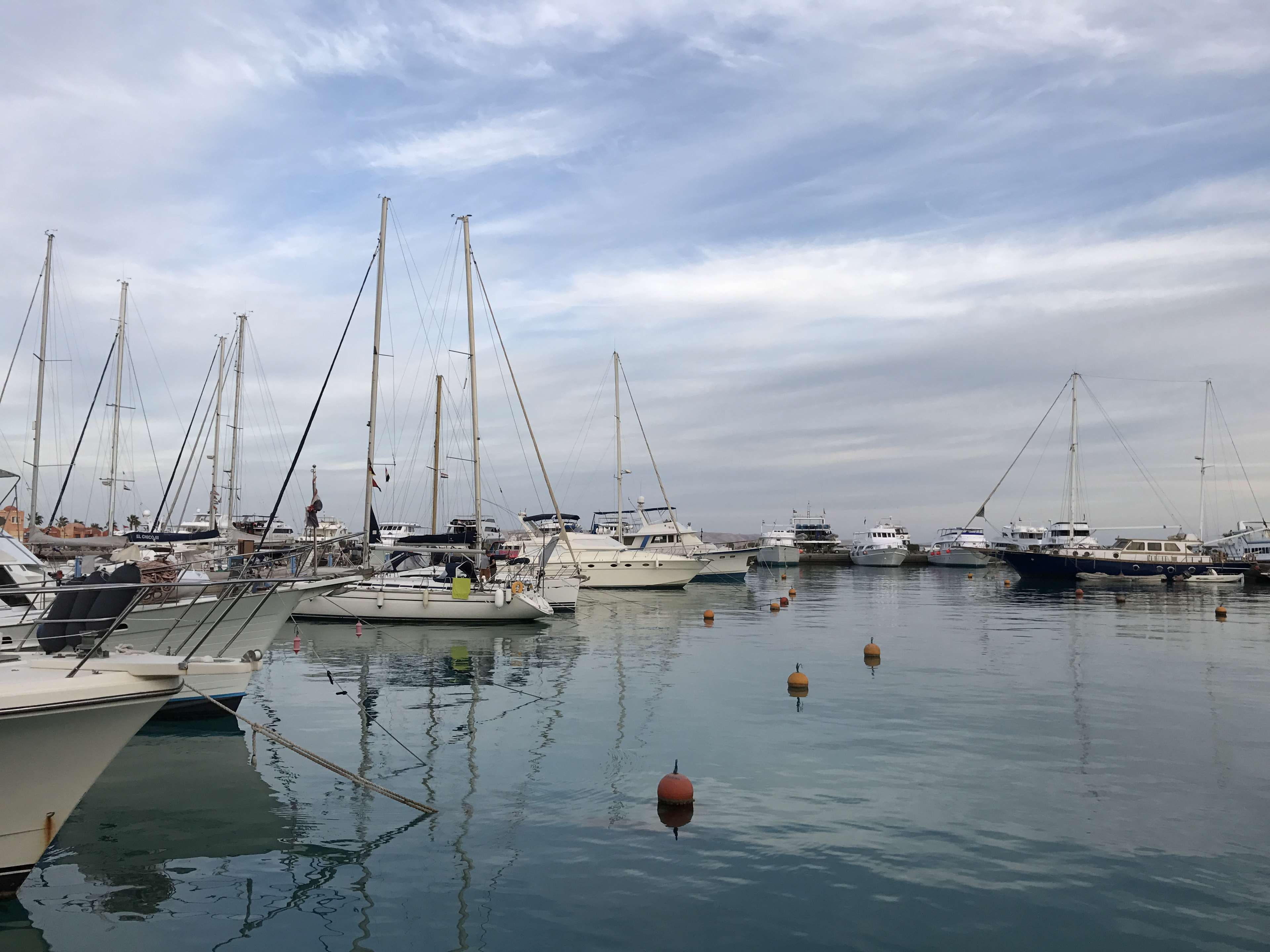 pole, water, mode of transportation, yachts, outdoors, 4K, reflection, nautical vessel, ahmed el araby, moored, sea, cloud - sky, no people, nature, anchored, HD Wallpaper