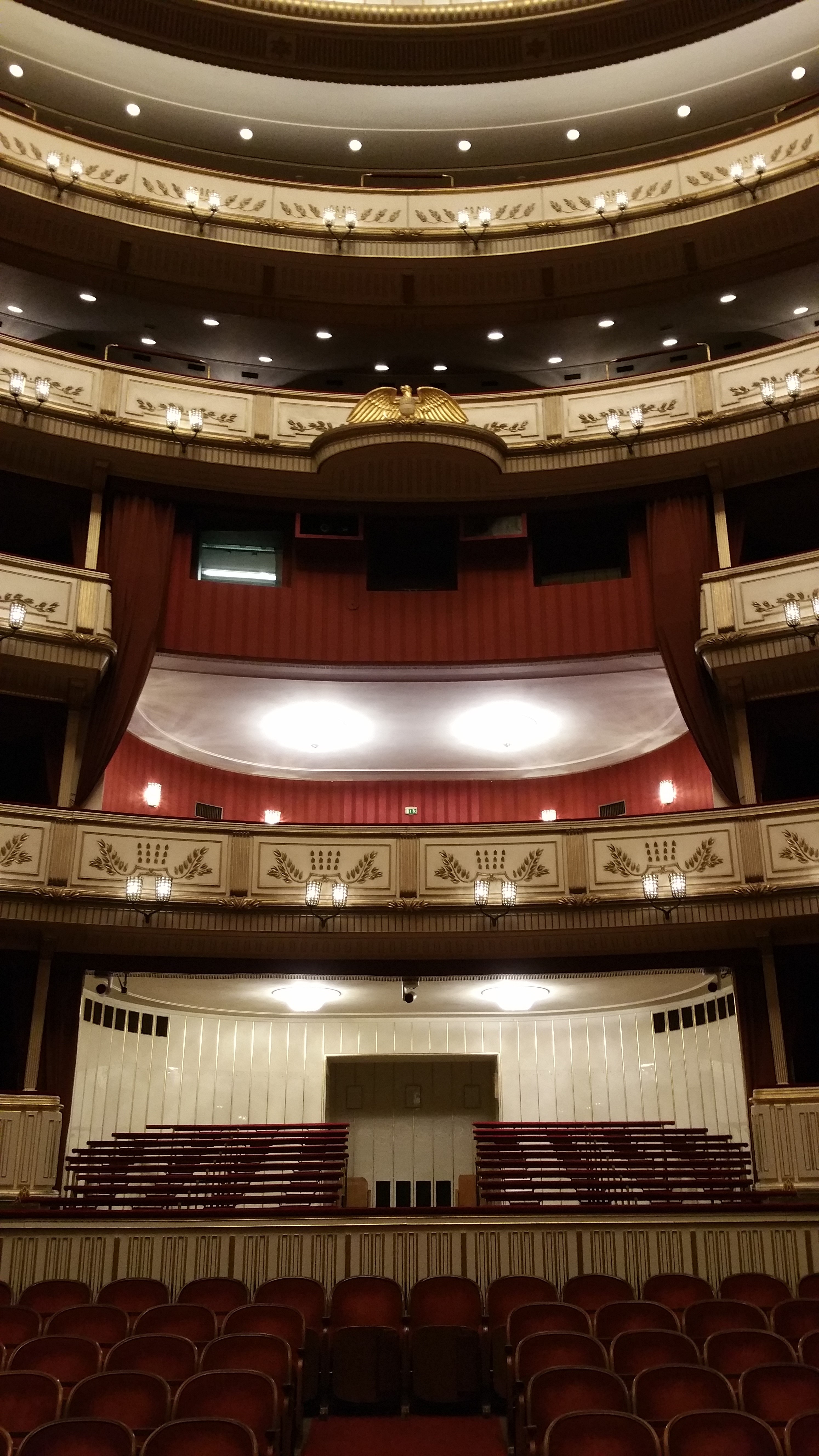 house, light, classical style, movie theater, balcony, 5K, empty, illuminated, theatrical performance, stage, no people, vienna, music, indoors, stage theater, Phone HD Wallpaper
