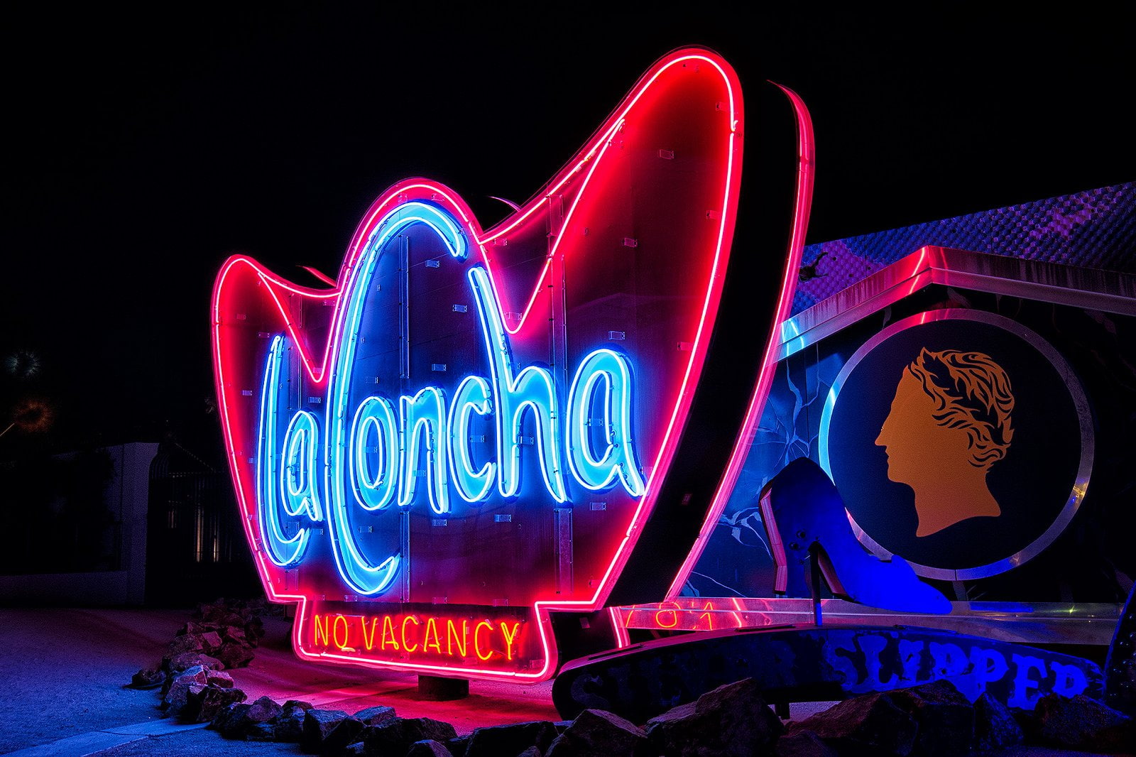 neon, 720P, vacancy, casino, road, street, market, hotel, cities, office, food, lights, bar, night, color, motel, restaurant, HD Wallpaper