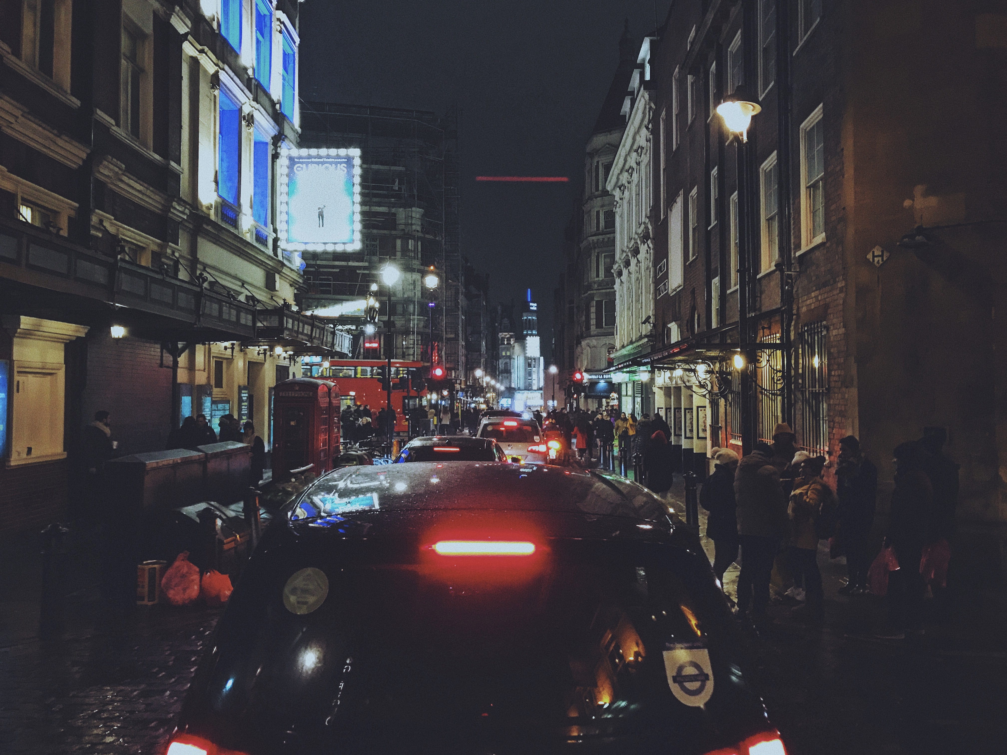 night, black cab, city, london, mode of transportation, 4K, group of people, city life, incidental people, land vehicle, city lights, building, car, west end, HD Wallpaper