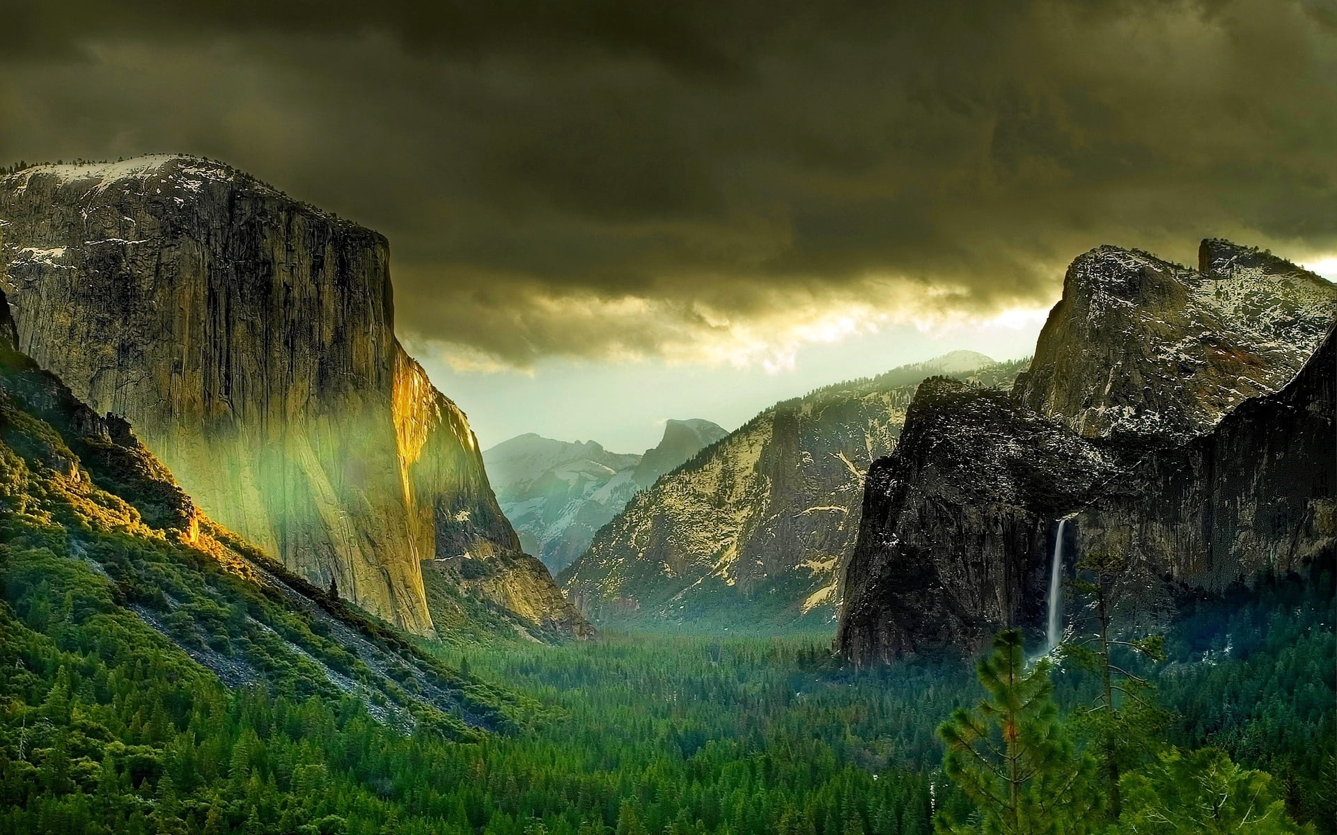 beauty In Nature, scenics - nature, plant, summer, mountain Range, coniferous, gleam, stone - Object, valley, nature, green, mountains, mountain, europe, HD Wallpaper