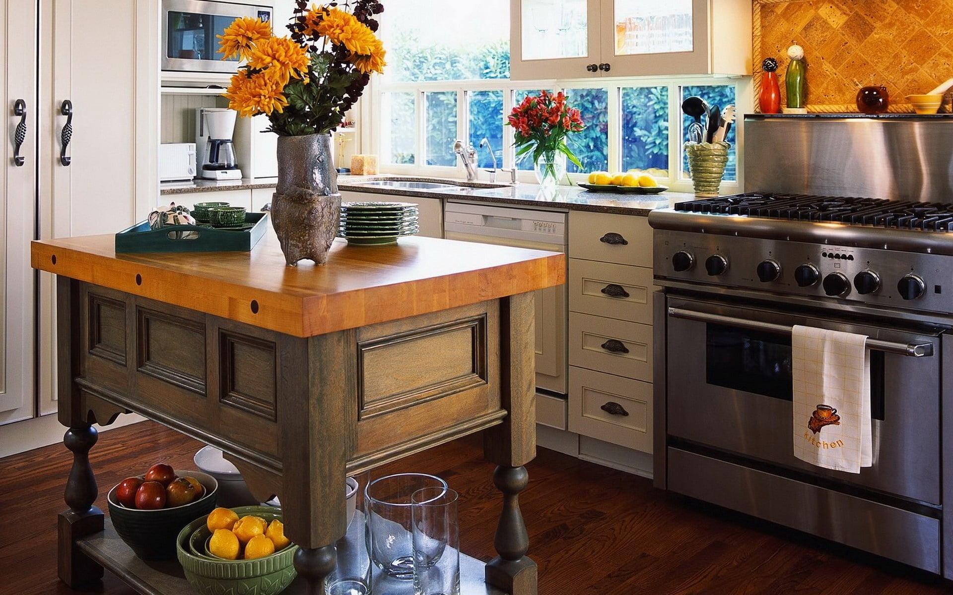 luxury, oven, stainless Steel, house, household equipment, indoors, table, domestic Life, furniture, inside Of, food, cabinet, appliance, plant, healthy eating, HD Wallpaper