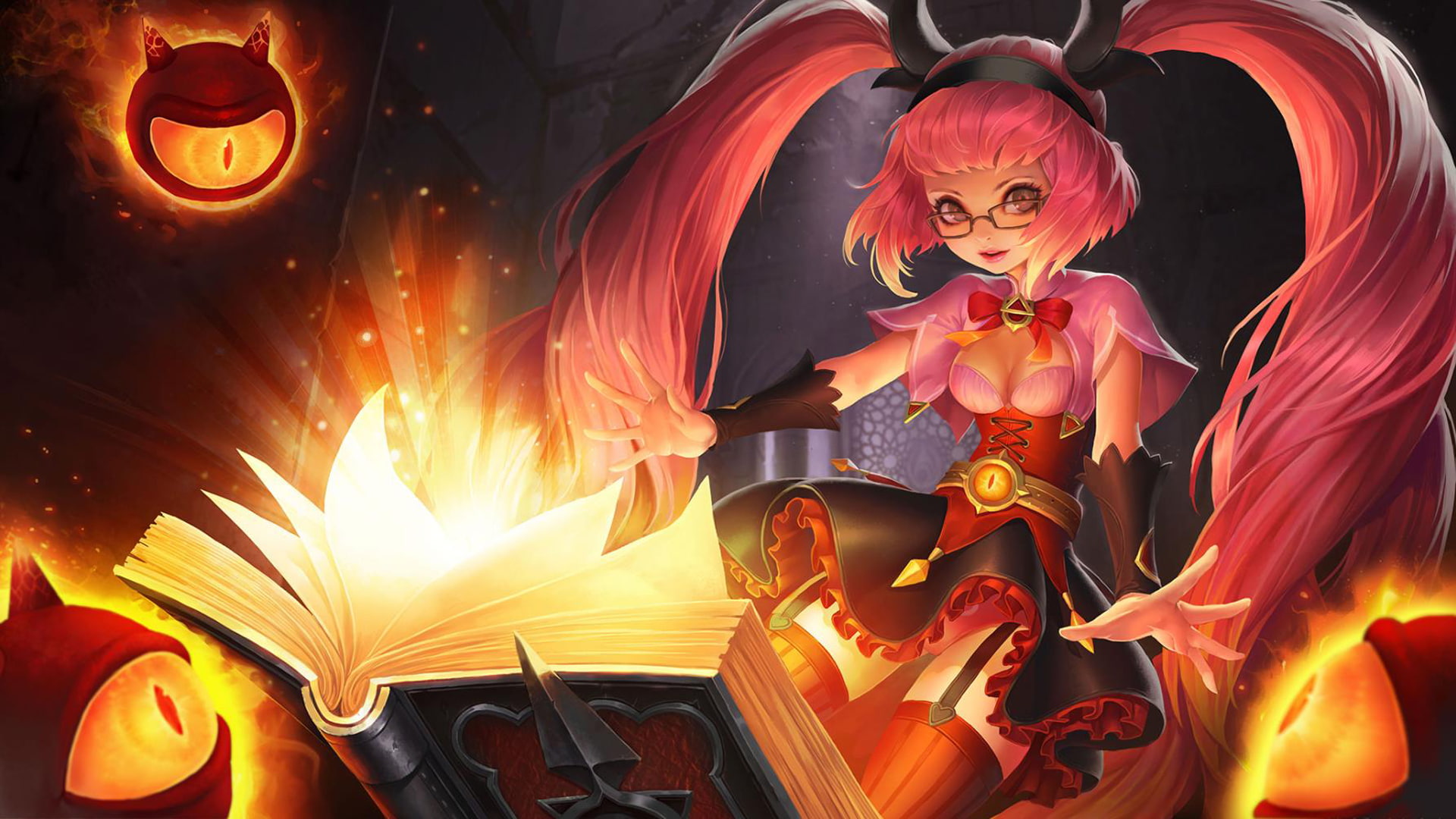 attack, chaos, fire, magic, king, angela, fireball, 1080P, shooter, hd, glory, HD Wallpaper