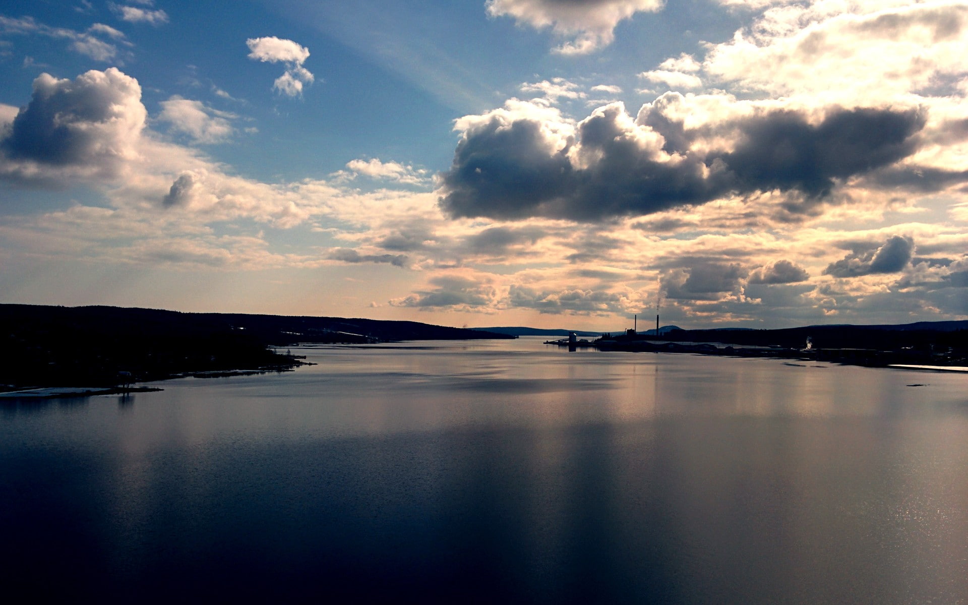 Alnö, sea, environment, 1080P, water, waterfront, idyllic, cloud - sky, Sweden, no people, outdoors, tranquility, reflection, nature, beauty in nature, HD Wallpaper