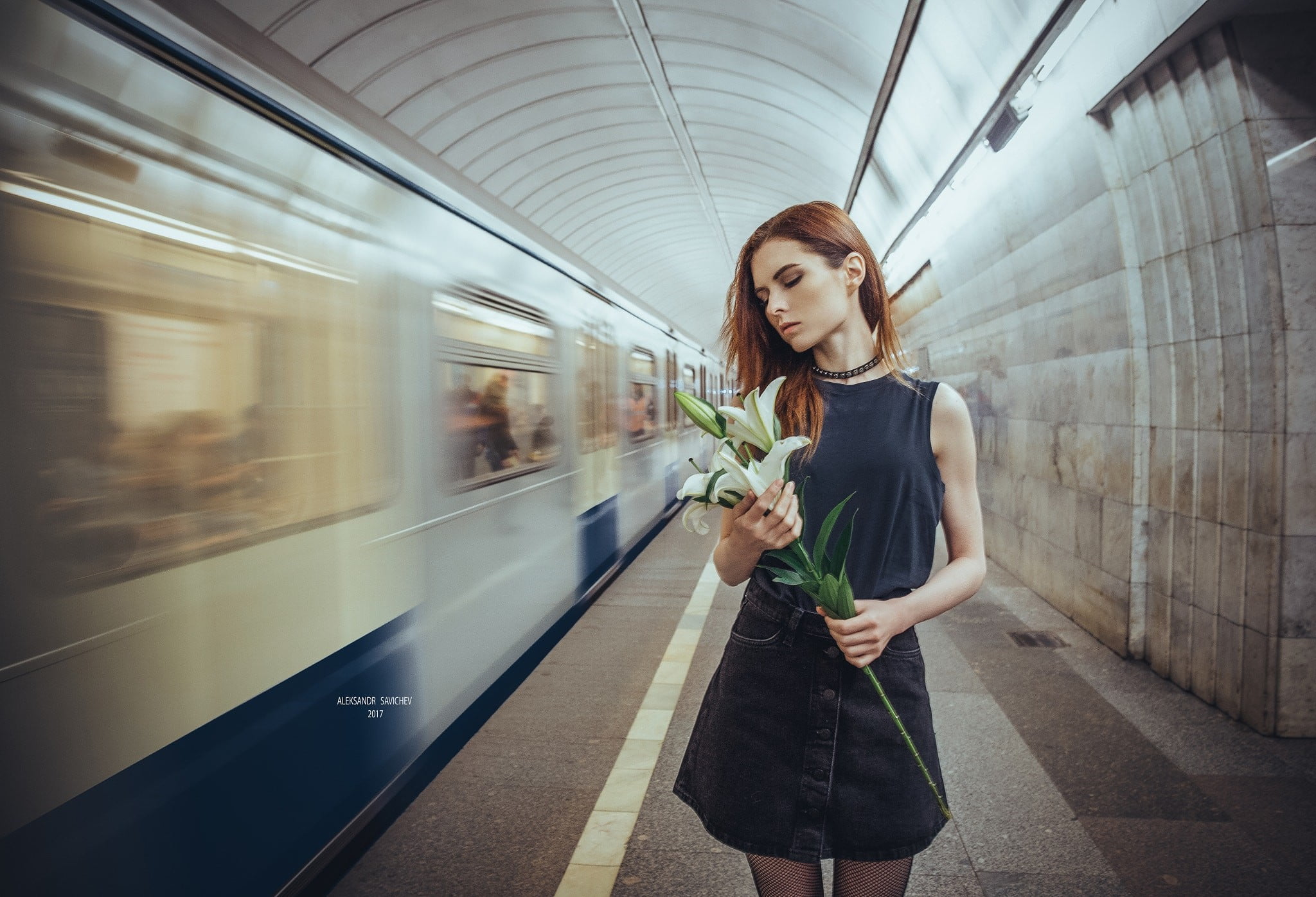 subway train, metro, subway, rail transportation, mode of transportation, motion, Aleksandr Savichev, travel, three quarter length, one person, blurred motion, HD Wallpaper