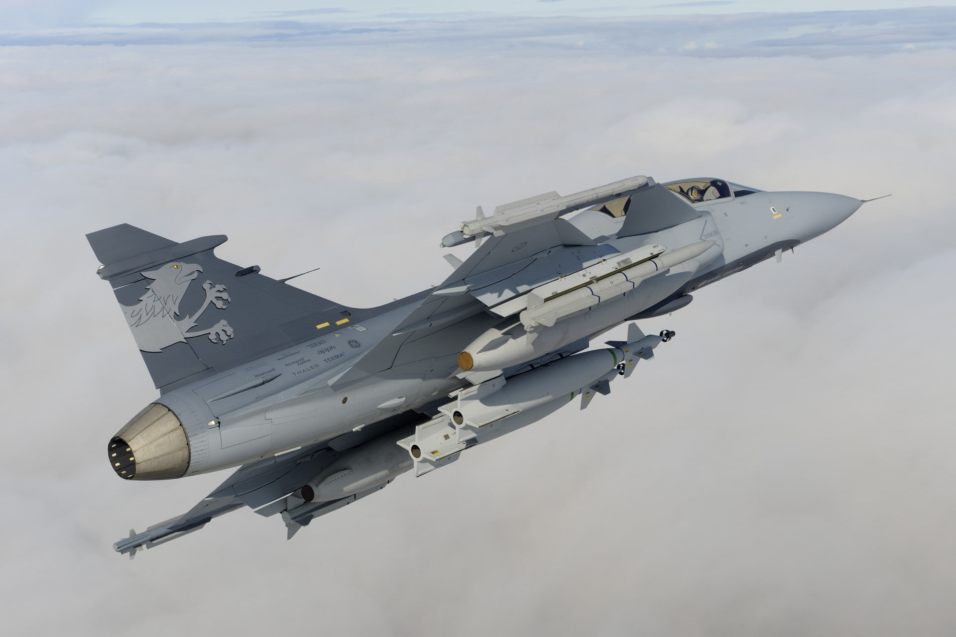 Swedish, military aircraft, JAS-39 Gripen, military, 1080P, HD Wallpaper