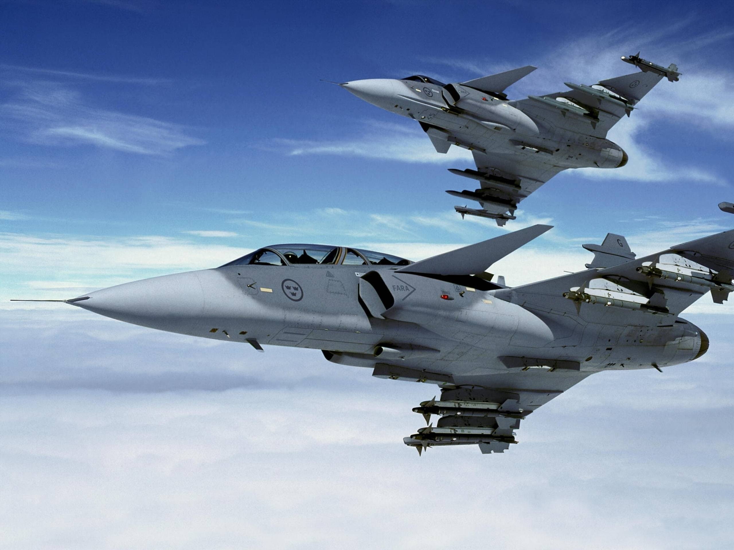 2K, saab jas 39 gripen, HD Wallpaper