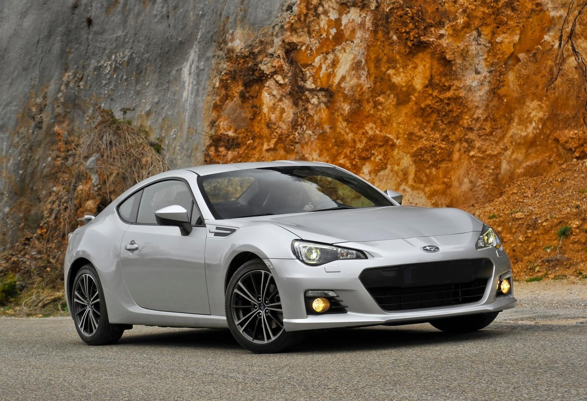 Subaru BRZ, outdoors, rock - object, nature, luxury, mode of transportation, no people, road, transportation, solid, rock, travel, retro styled, Subaru, HD Wallpaper